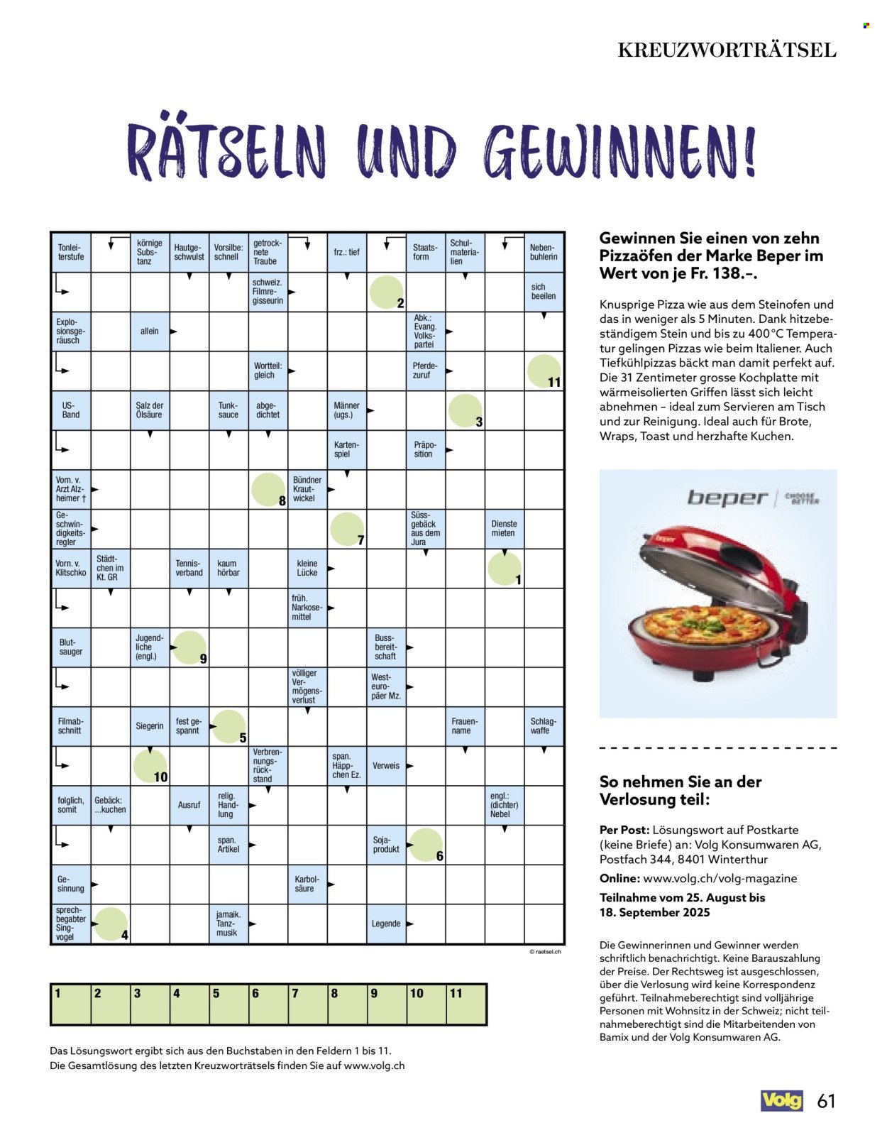 VOLG Prospekt - Vom 1.9.2025 (2025-09-01 - 2025-09-30)