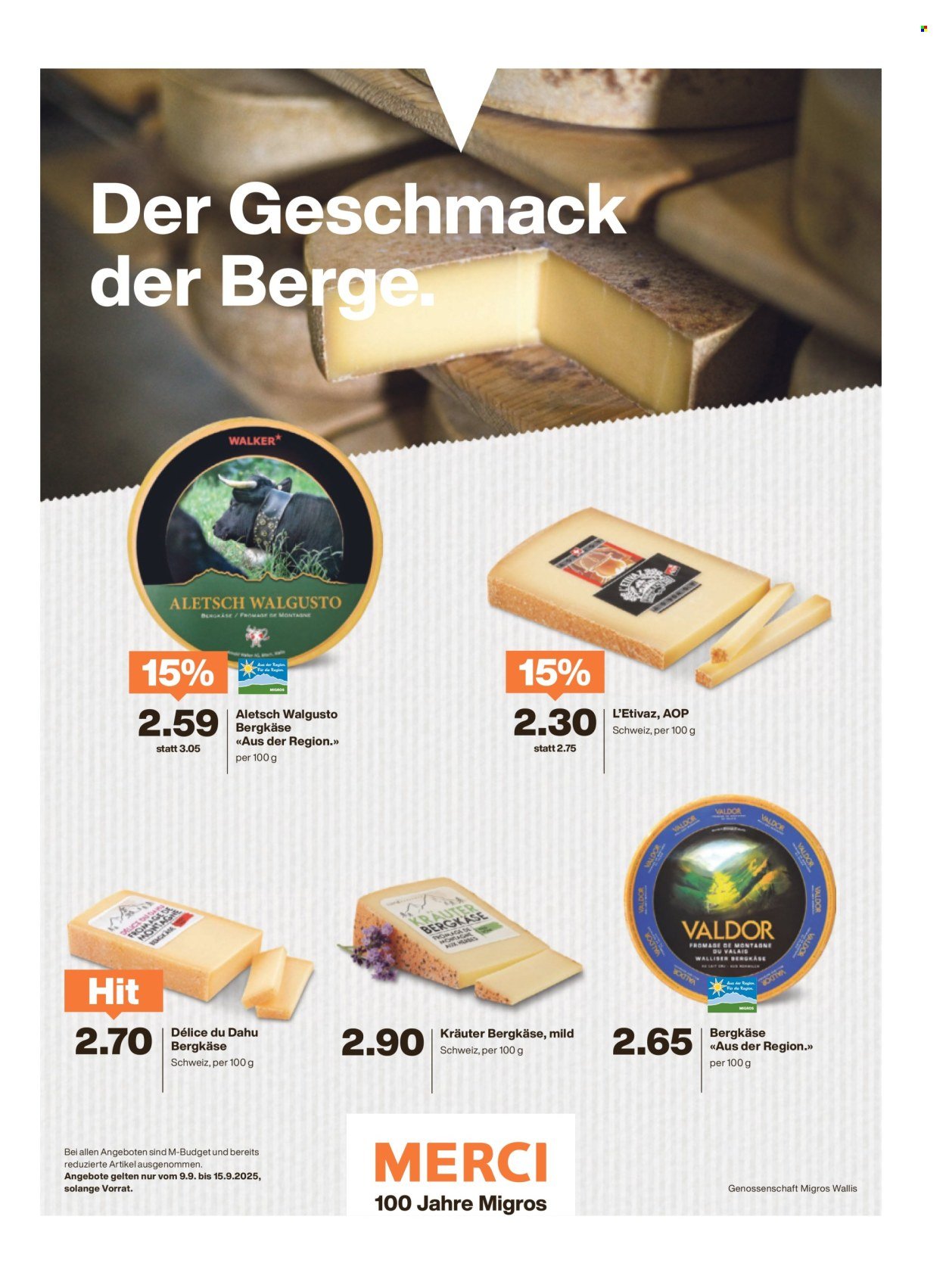 MIGROS Prospekt - Vom 9.9.2025 (2025-09-09 - 2025-09-15)