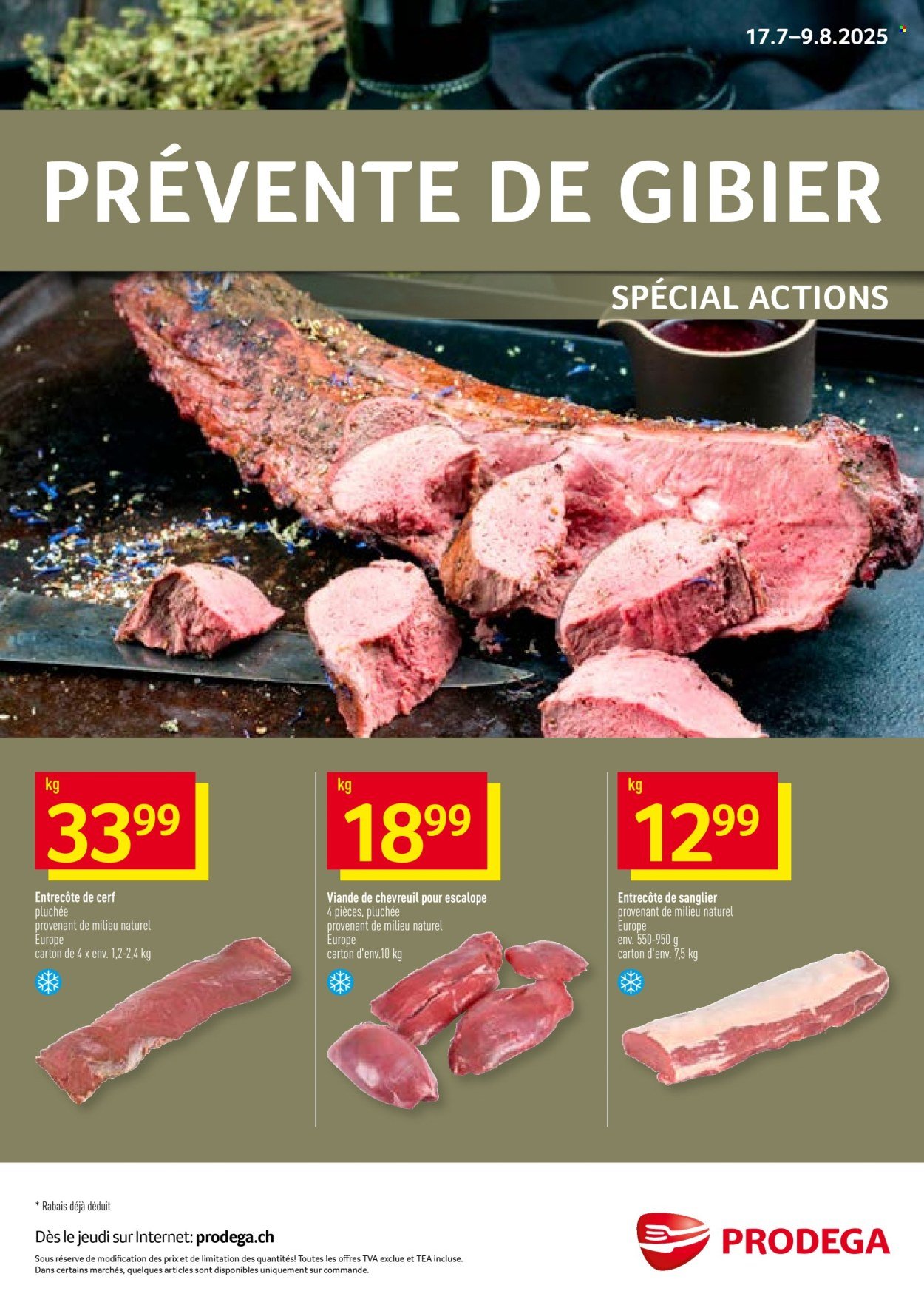 PRODEGA Prospekt - Prévente de Gibier (2025-07-17 - 2025-08-09) | 1