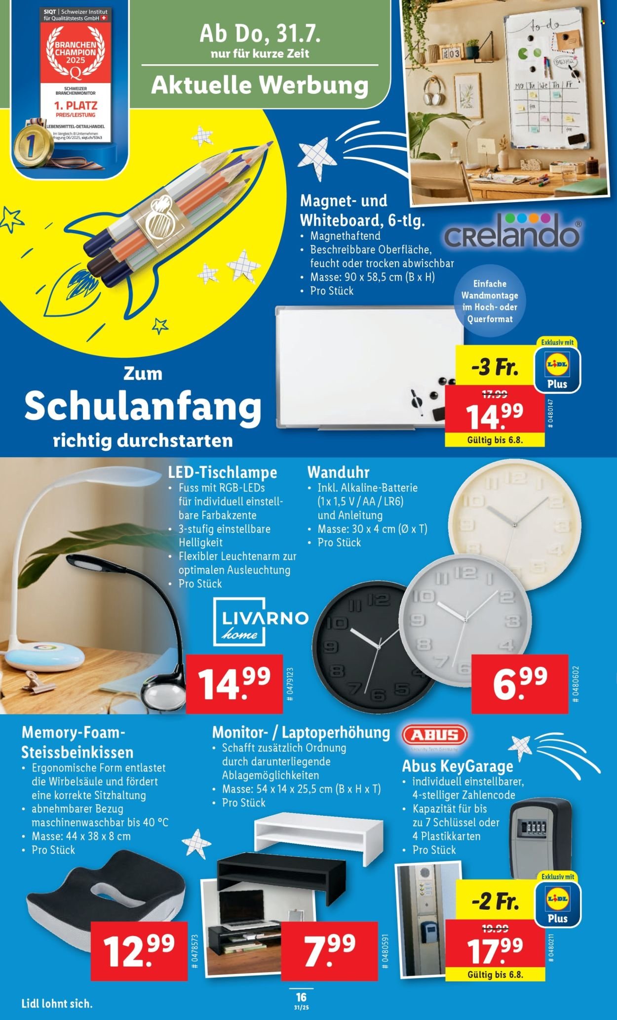 LIDL Prospekt - KW 31 (2025-07-31 - 2025-08-06)
