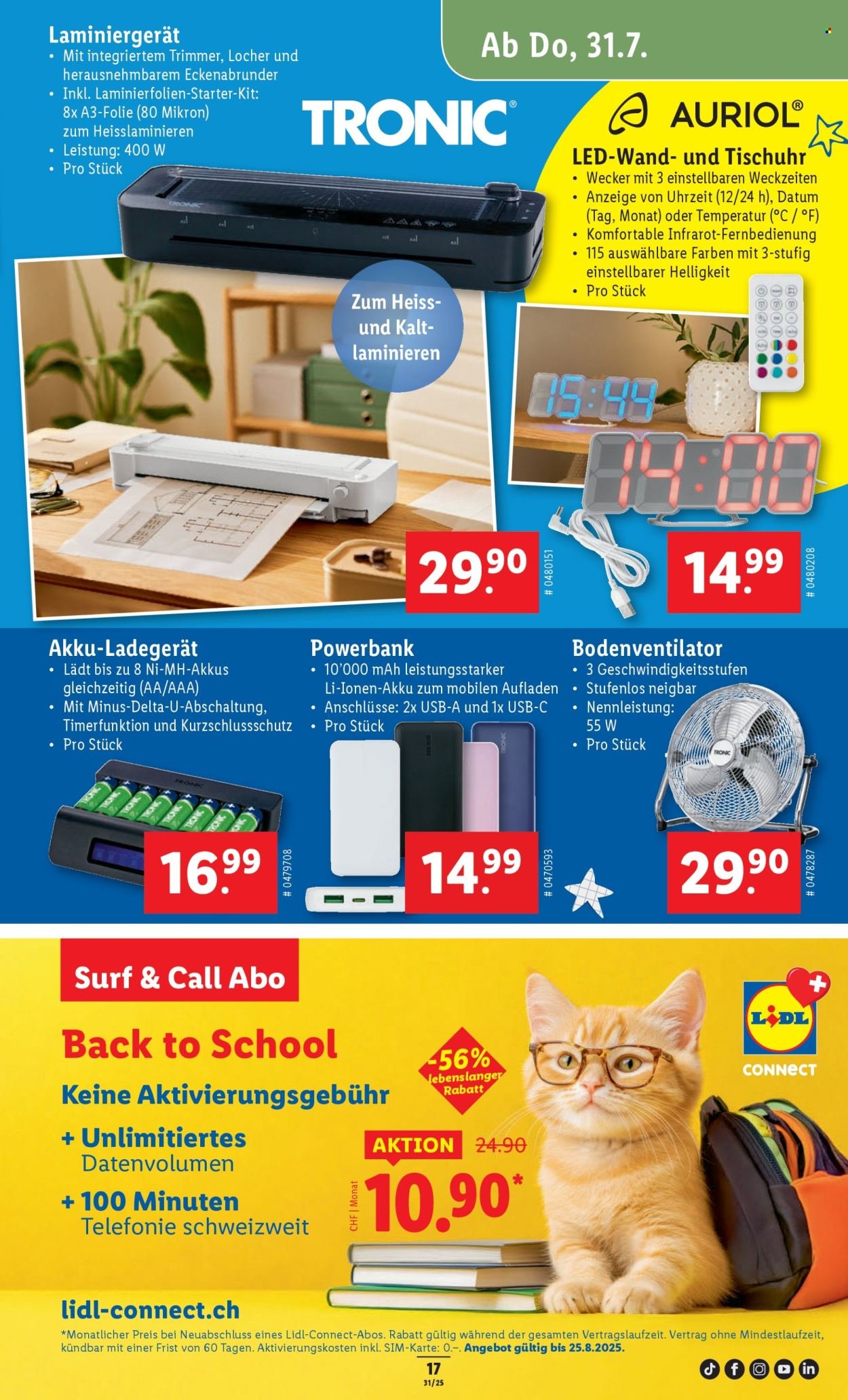 LIDL Prospekt - KW 31 (2025-07-31 - 2025-08-06)