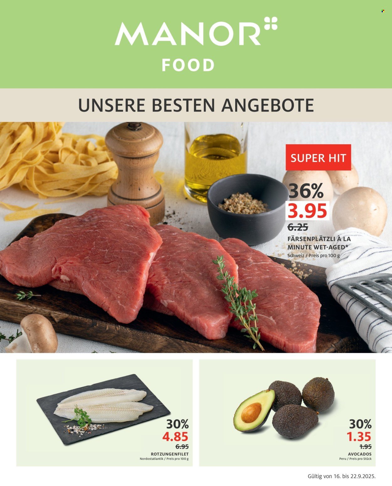 MANOR Prospekt - Der aktuelle Katalog (2025-09-16 - 2025-09-22) | 1