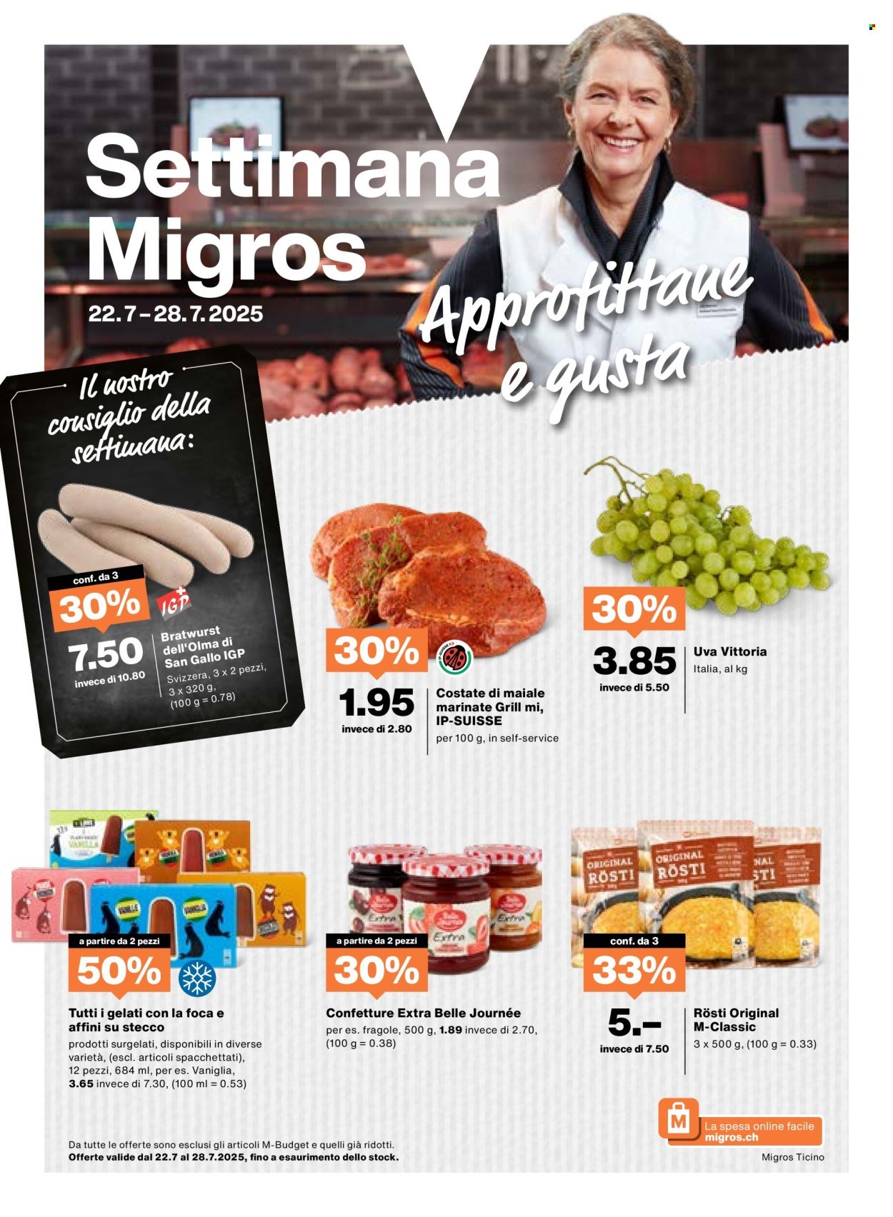 MIGROS Prospekt - Vom 22.7.2025 (2025-07-22 - 2025-07-28) | 1