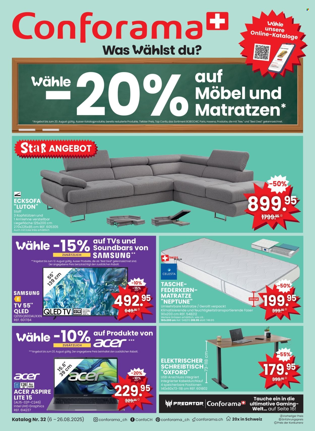 CONFORAMA Prospekt - Katalog Nr. 32 (2025-08-06 - 2025-08-26) | 1