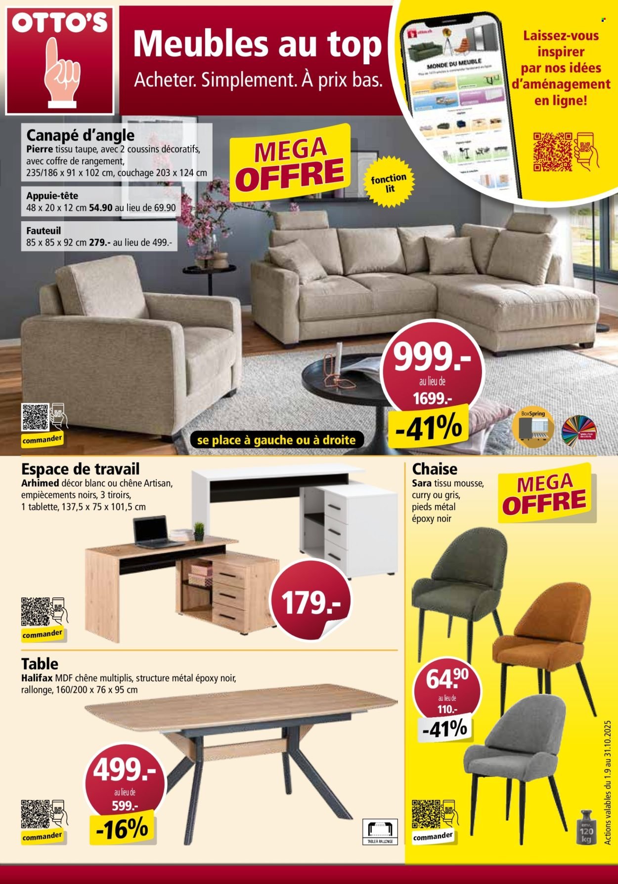 OTTO'S Prospekt - CATALOGUE DE MEUBLES (2025-08-31)