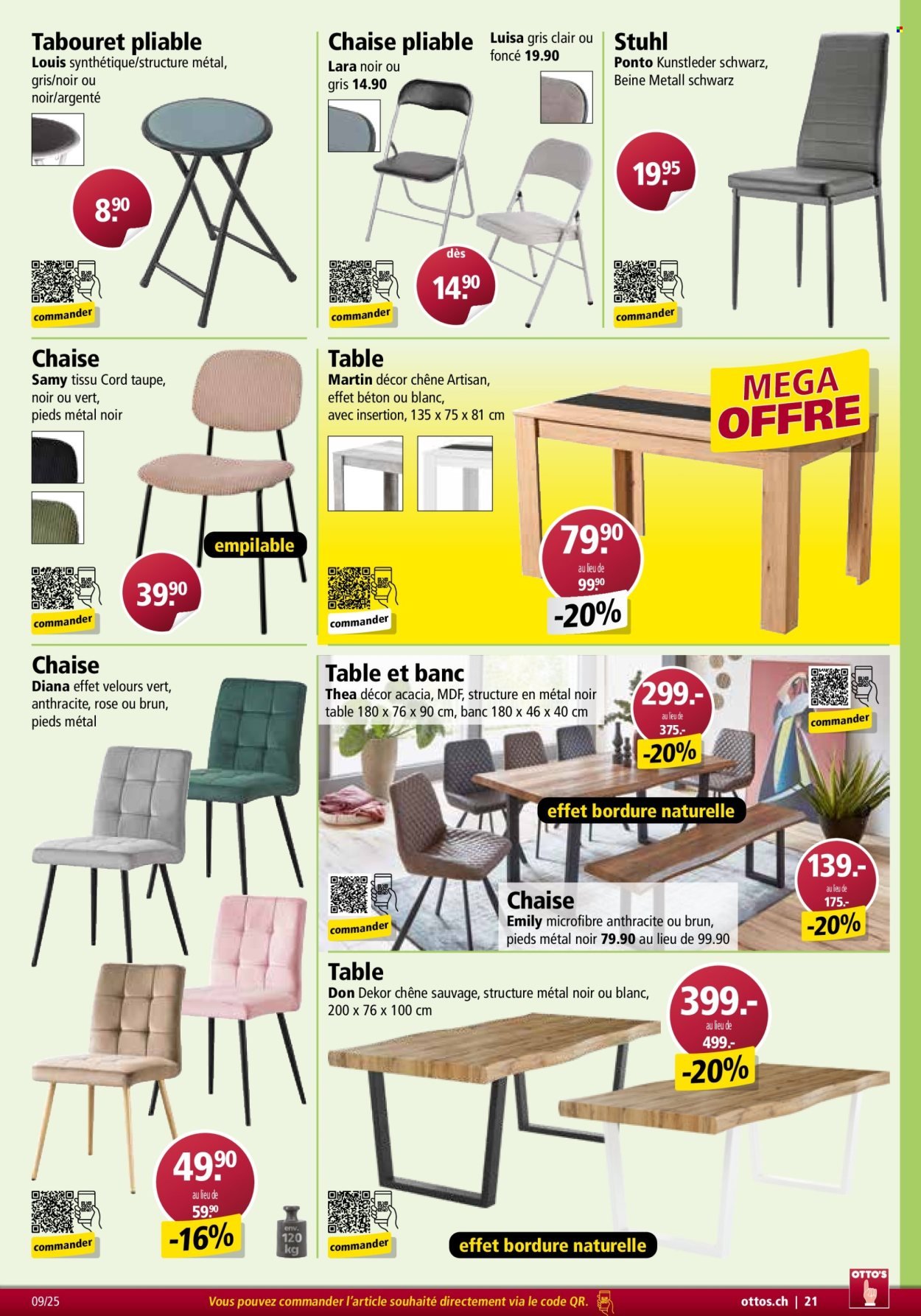 OTTO'S Prospekt - CATALOGUE DE MEUBLES (2025-08-31)