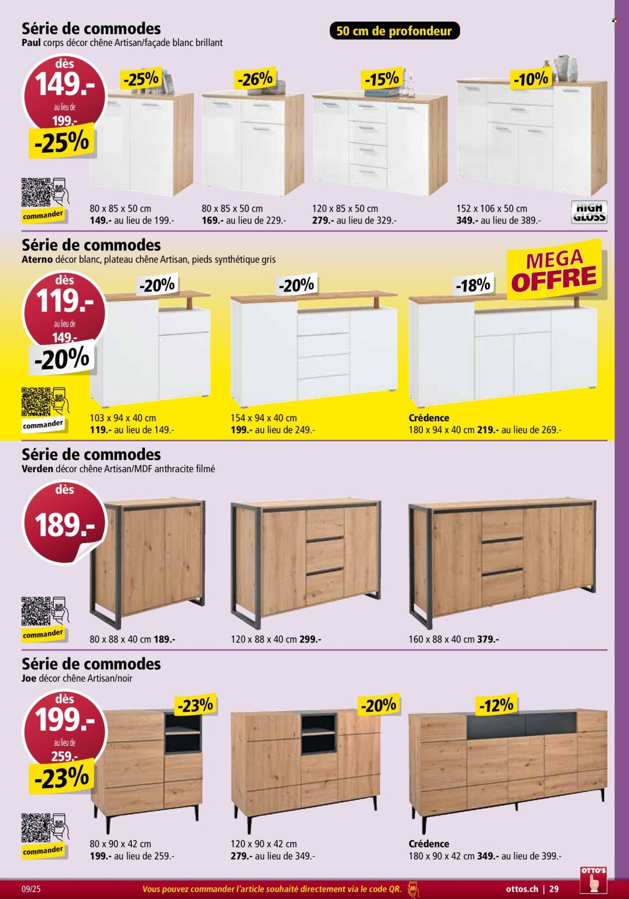 OTTO'S Prospekt - CATALOGUE DE MEUBLES (2025-08-31)