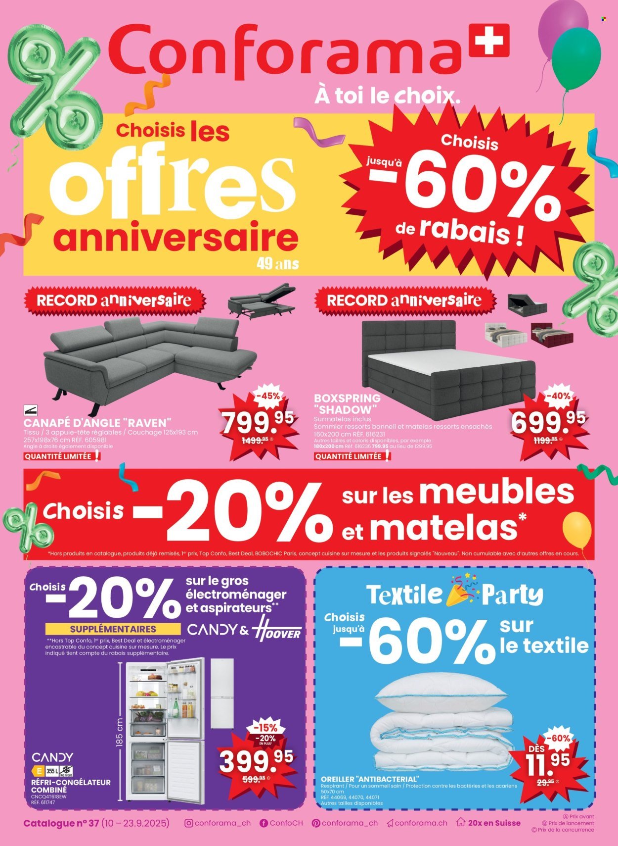 CONFORAMA Prospekt - Catalogue n° 37 (2025-09-10 - 2025-09-23) | 1
