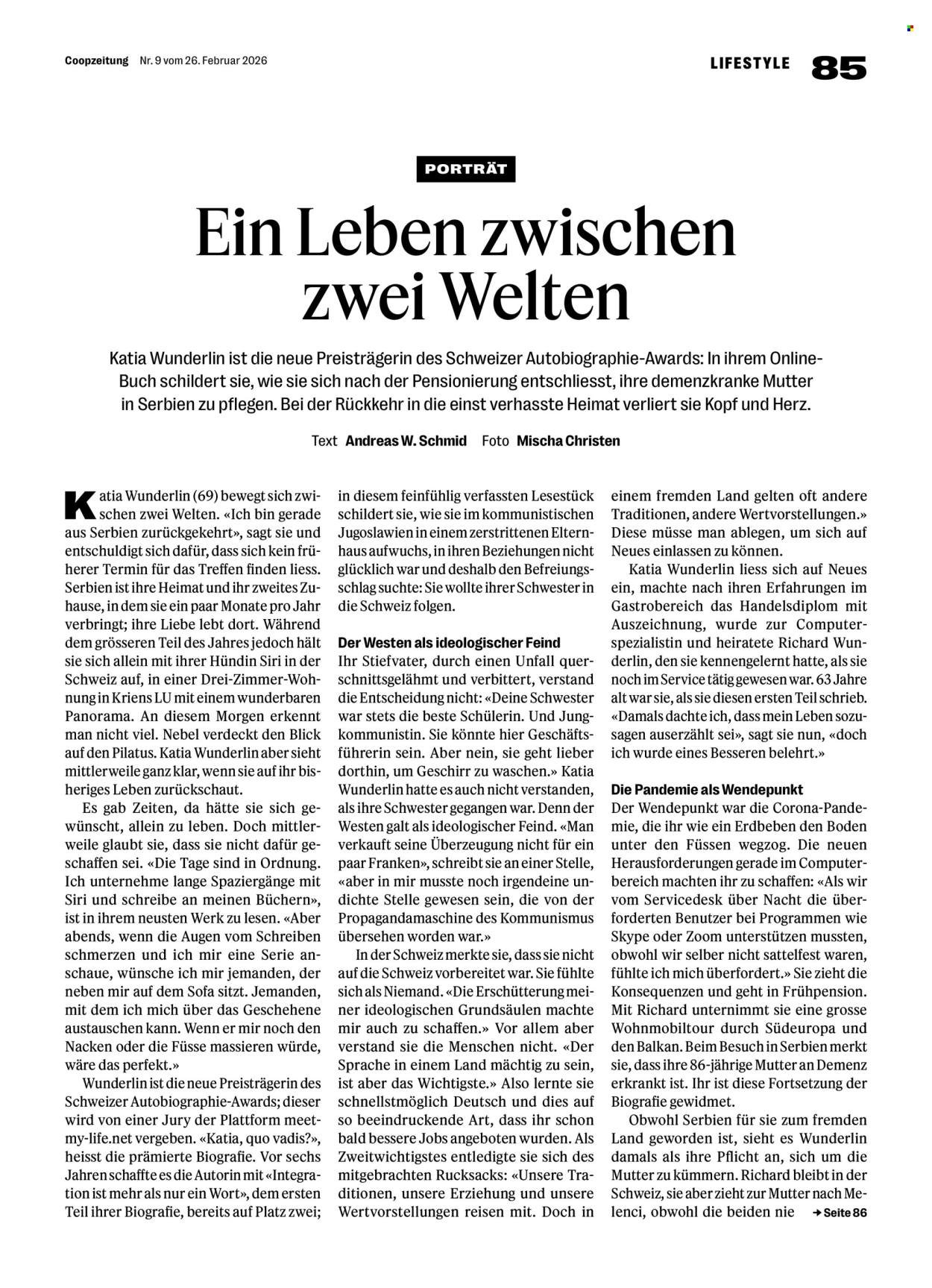 COOP Prospekt - COOPZEITUNG (2026-02-26 - 2026-03-04) | 85