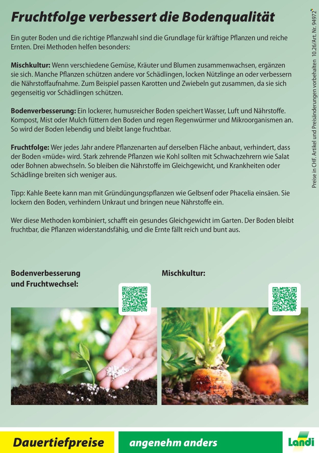 LANDI Prospekt - Pflanzenschutz und Dünger
