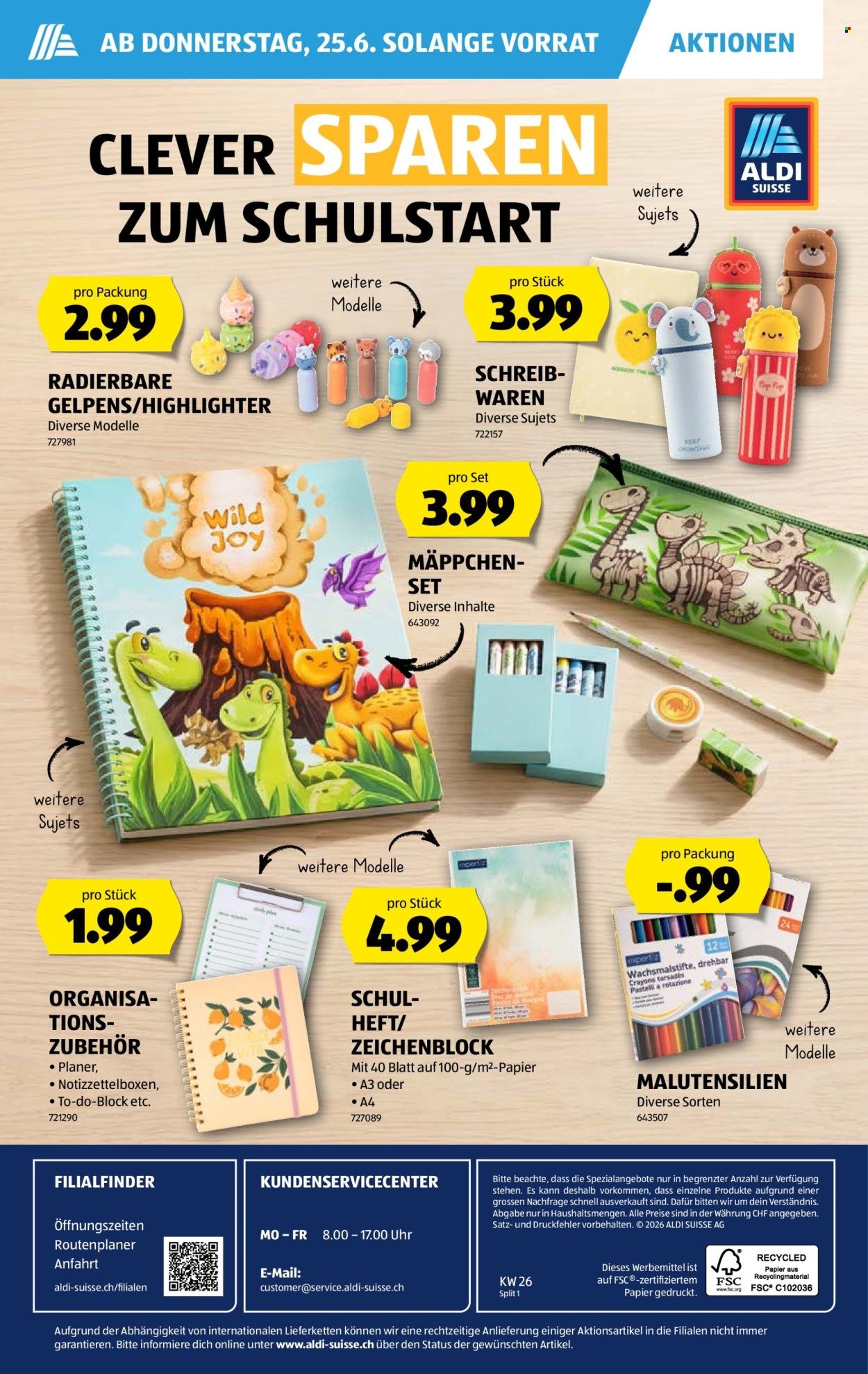 ALDI Prospekt - Vom 25.6.2026