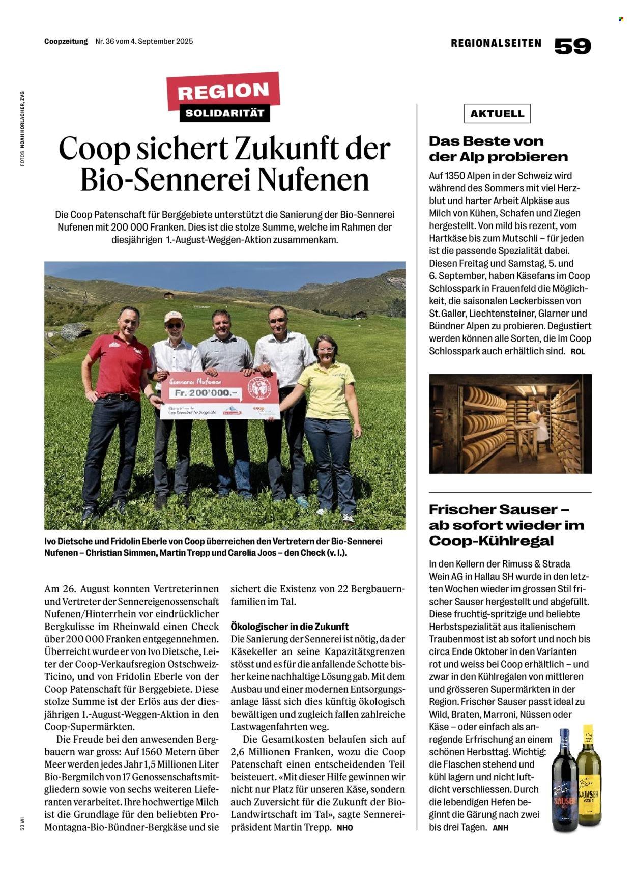 COOP Prospekt - COOPZEITUNG (2025-09-04 - 2025-09-10)
