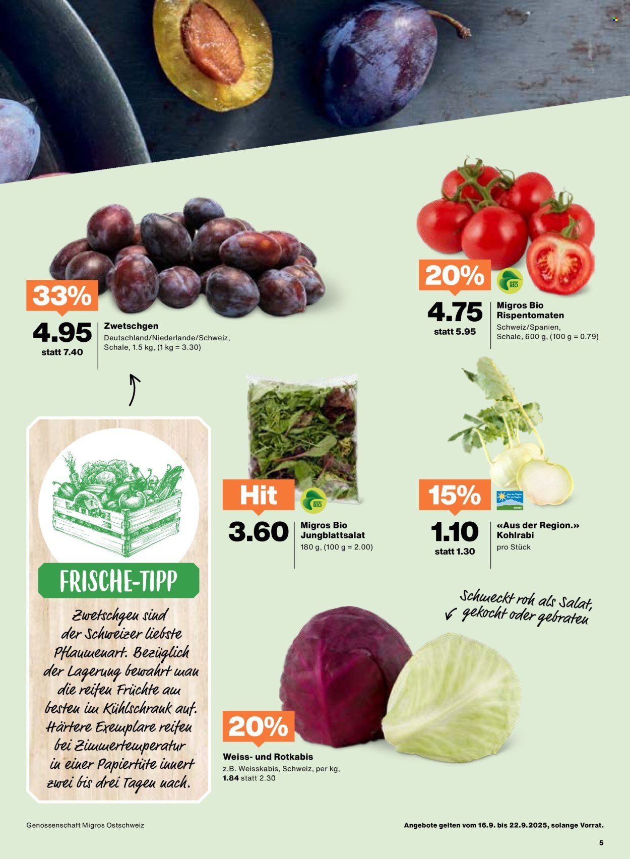 MIGROS Prospekt - Vom 16.9.2025 (2025-09-16 - 2025-09-22)