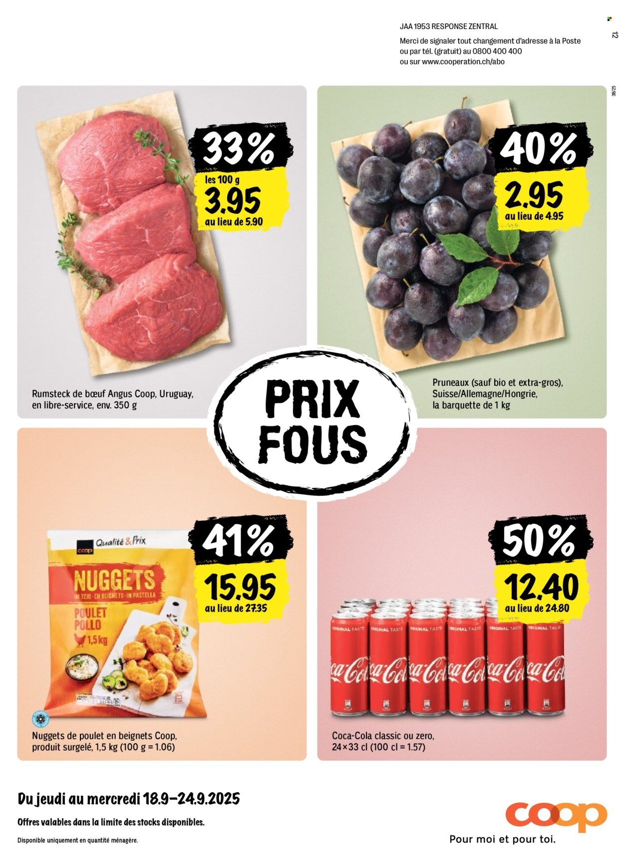 COOP Prospekt - COOPÉRATION (2025-09-18 - 2025-09-24)