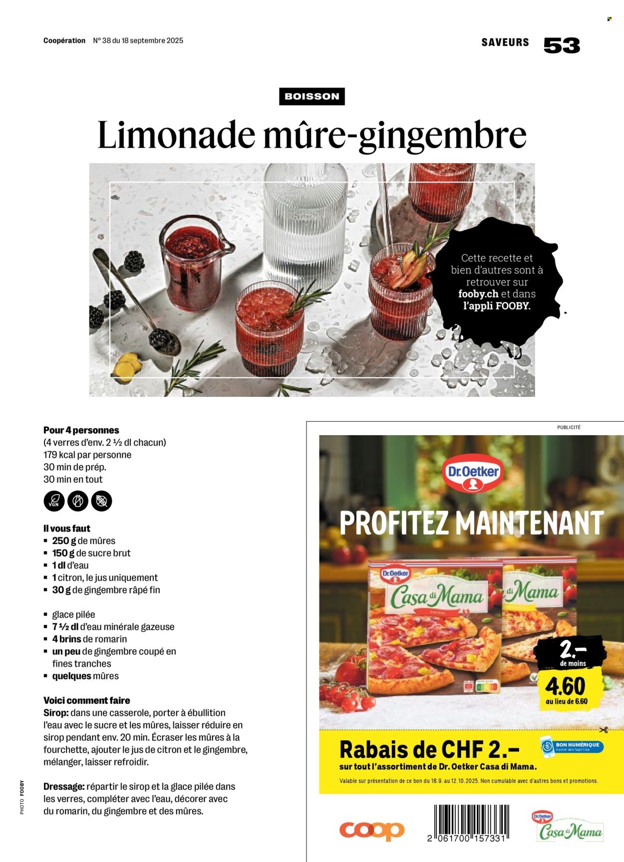 COOP Prospekt - COOPÉRATION (2025-09-18 - 2025-09-24)