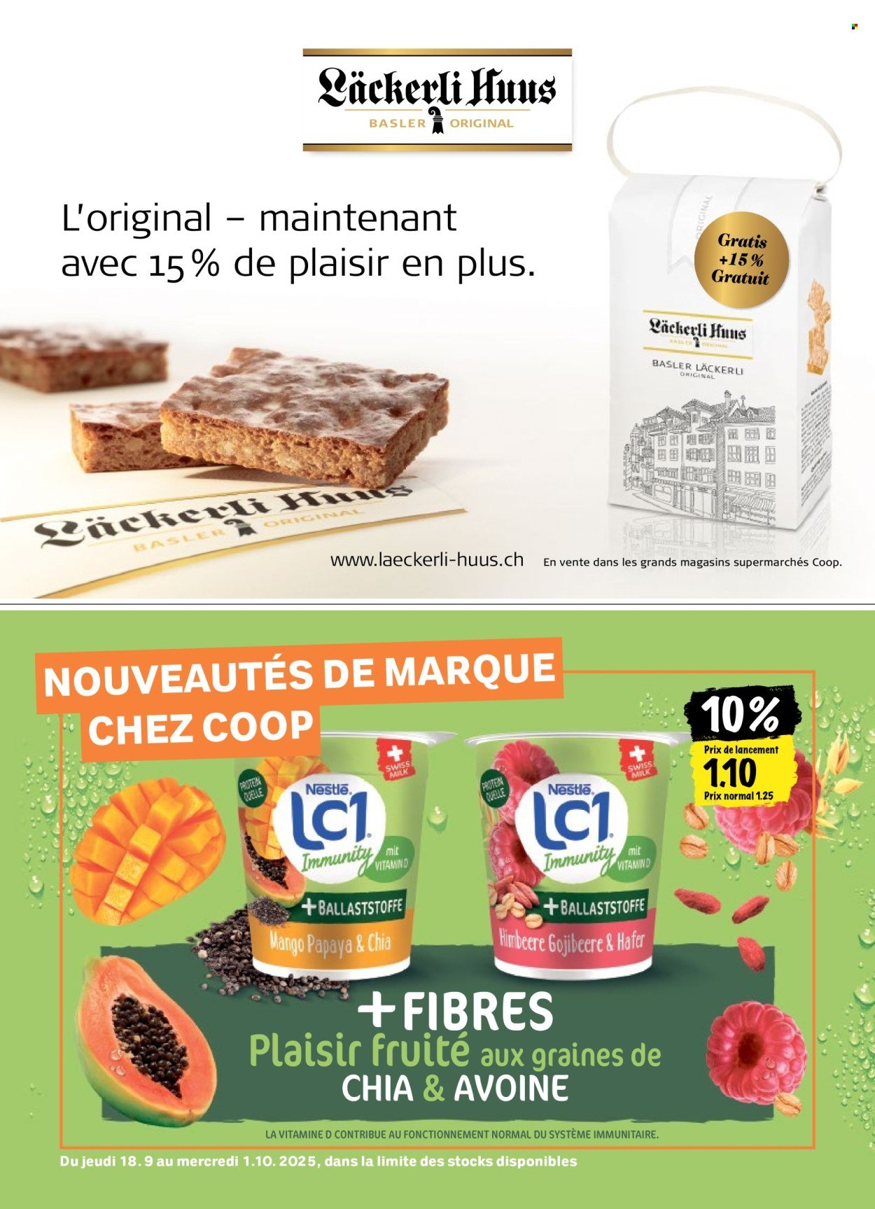 COOP Prospekt - COOPÉRATION (2025-09-18 - 2025-09-24)