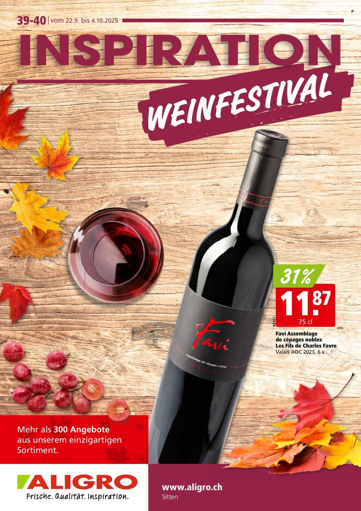 ALIGRO Prospekt - Weinmesse (2025-09-22 - 2025-10-04) | 1