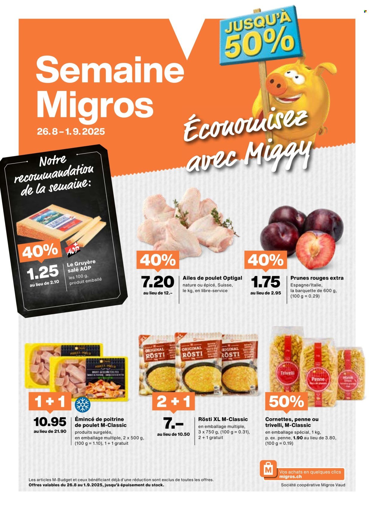 MIGROS Prospekt - Vom 26.8.2025 (2025-08-26 - 2025-09-01) | 1