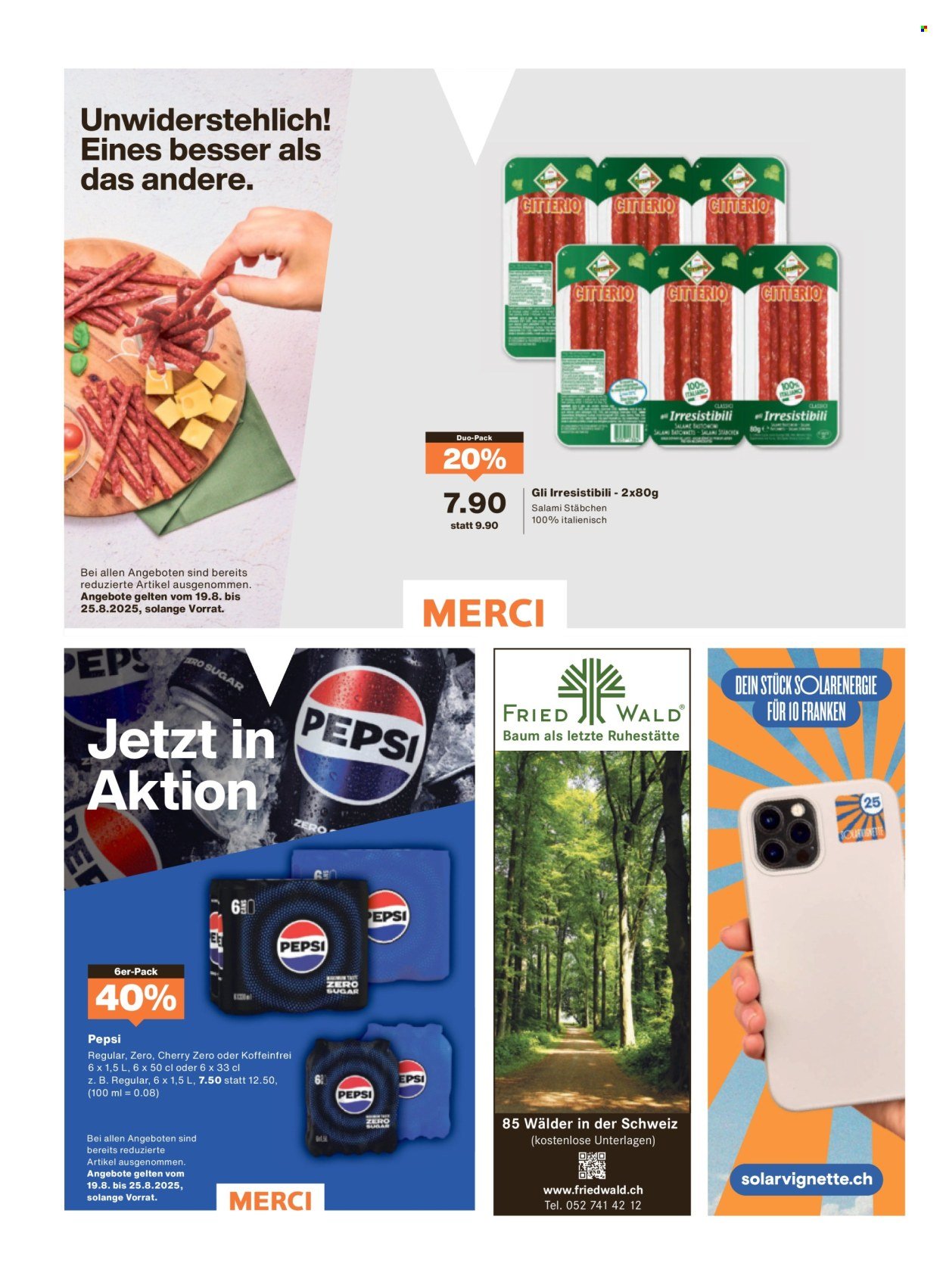 MIGROS Prospekt - Vom 19.8.2025 (2025-08-19 - 2025-08-25)