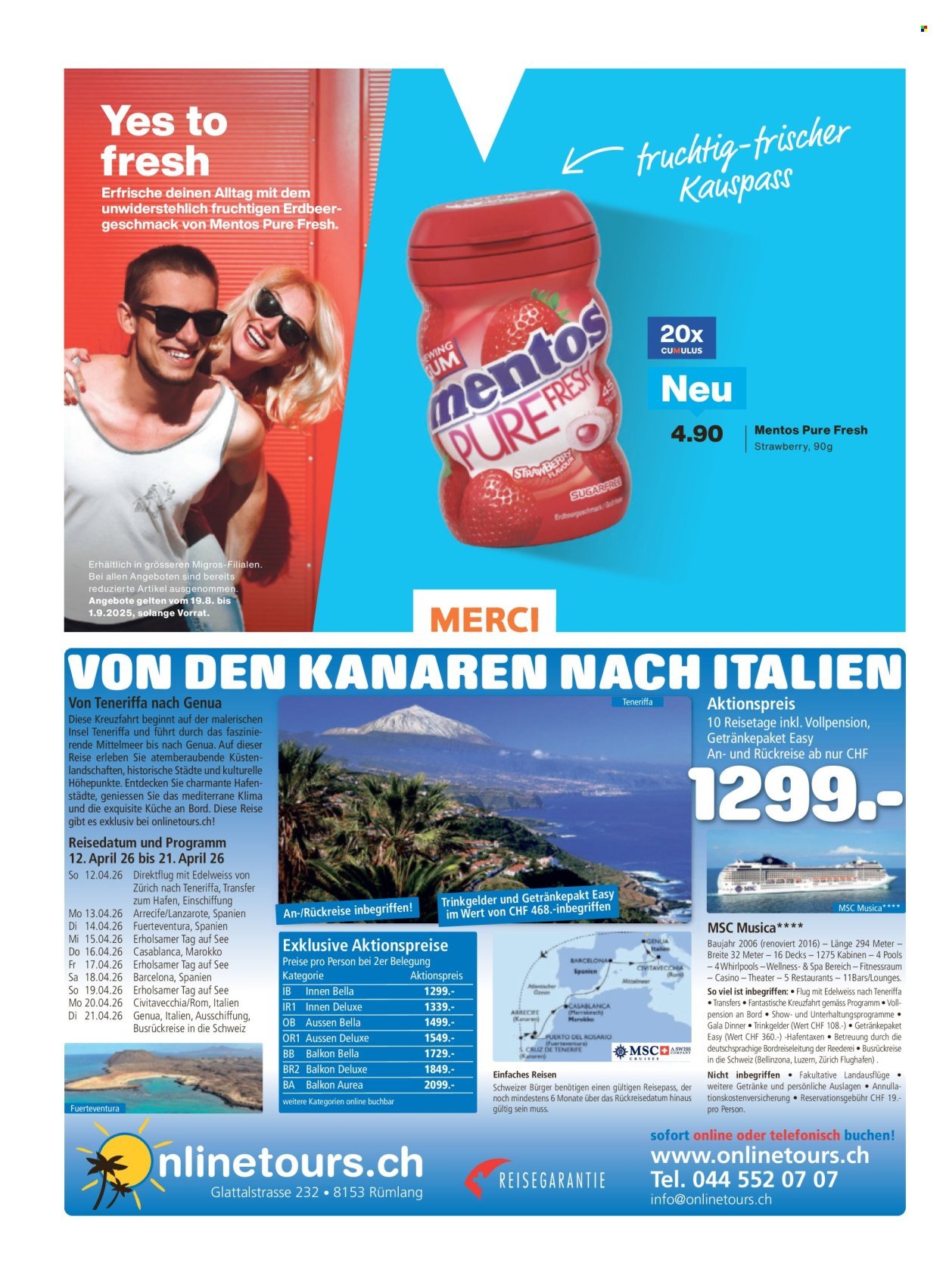 MIGROS Prospekt - Vom 19.8.2025 (2025-08-19 - 2025-08-25)