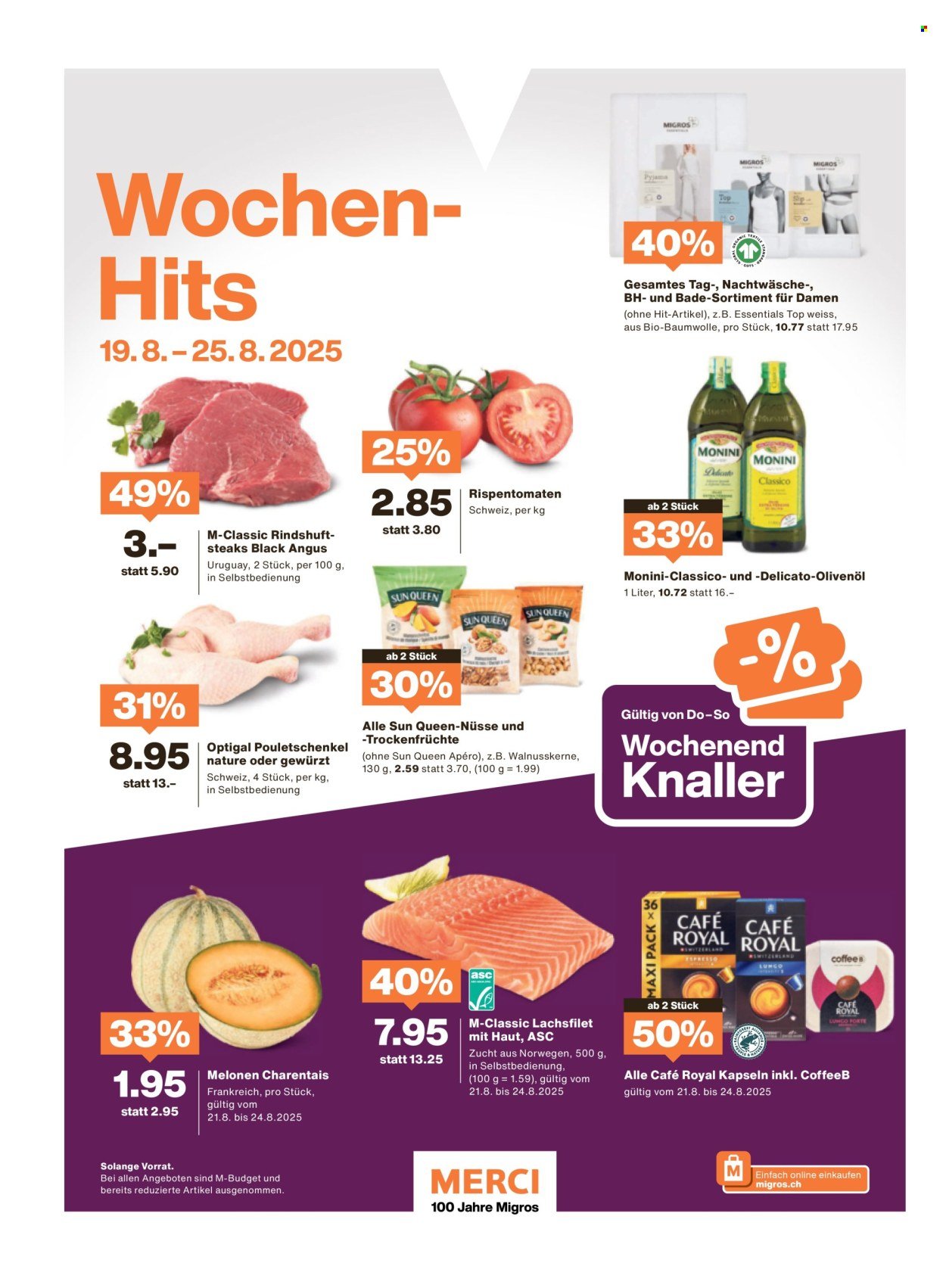 MIGROS Prospekt - Vom 19.8.2025 (2025-08-19 - 2025-08-25)