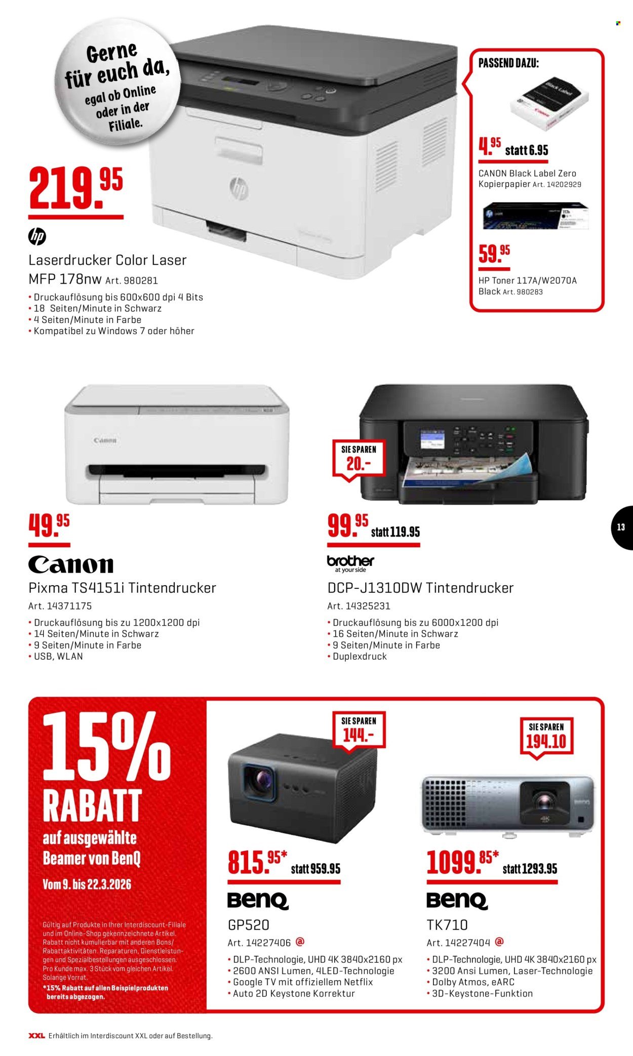 INTERDISCOUNT Prospekt - Vom 9.3.2026 (2026-03-09 - 2026-03-22) | 13