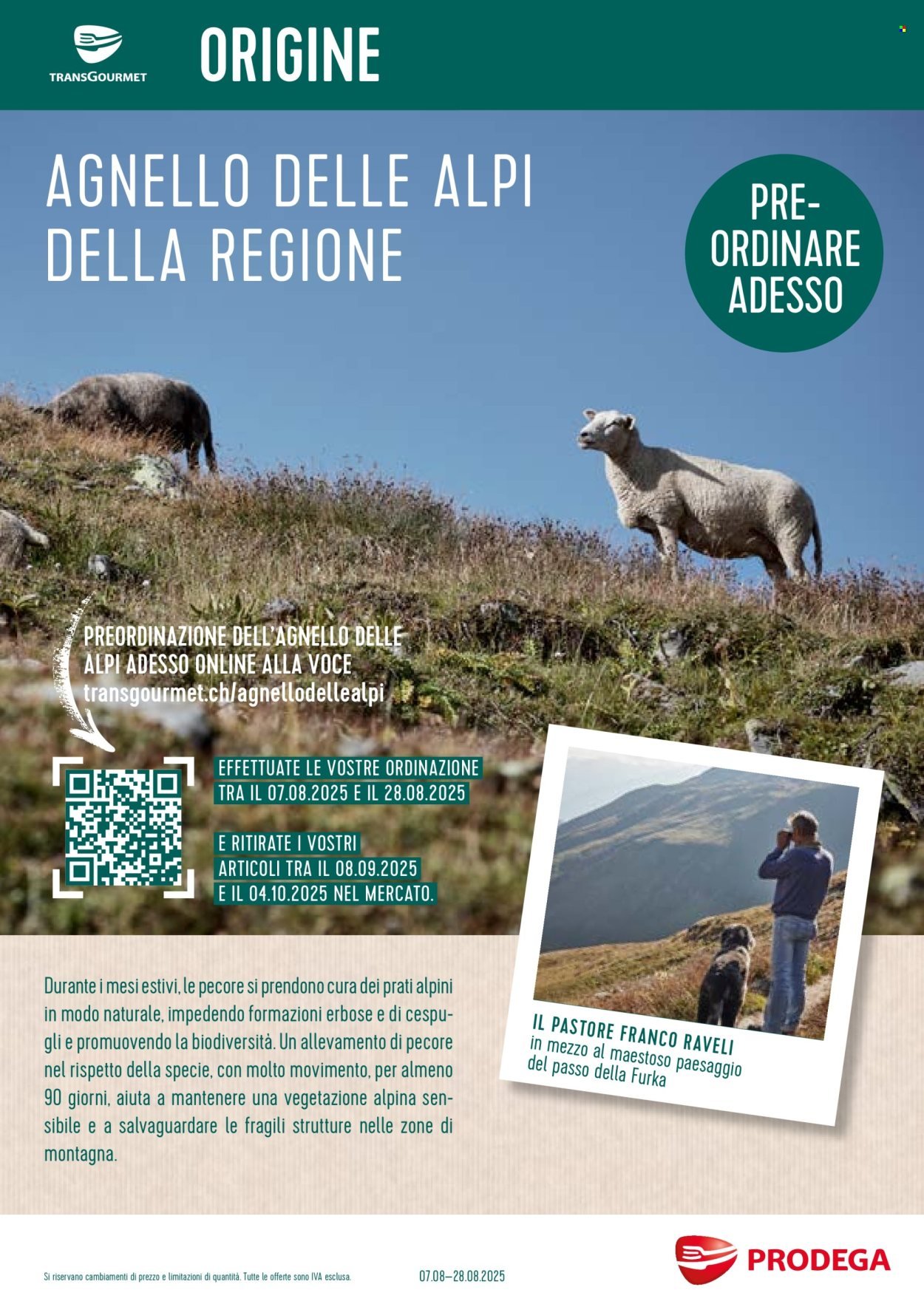 PRODEGA Prospekt - Agnello delle alpi della regione (2025-08-07 - 2025-08-28) | 1