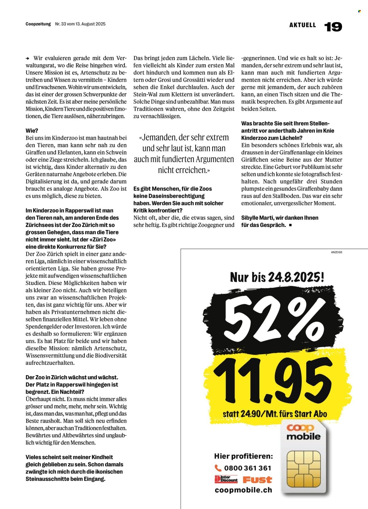 COOP Prospekt - COOPZEITUNG (2025-08-14 - 2025-08-20)