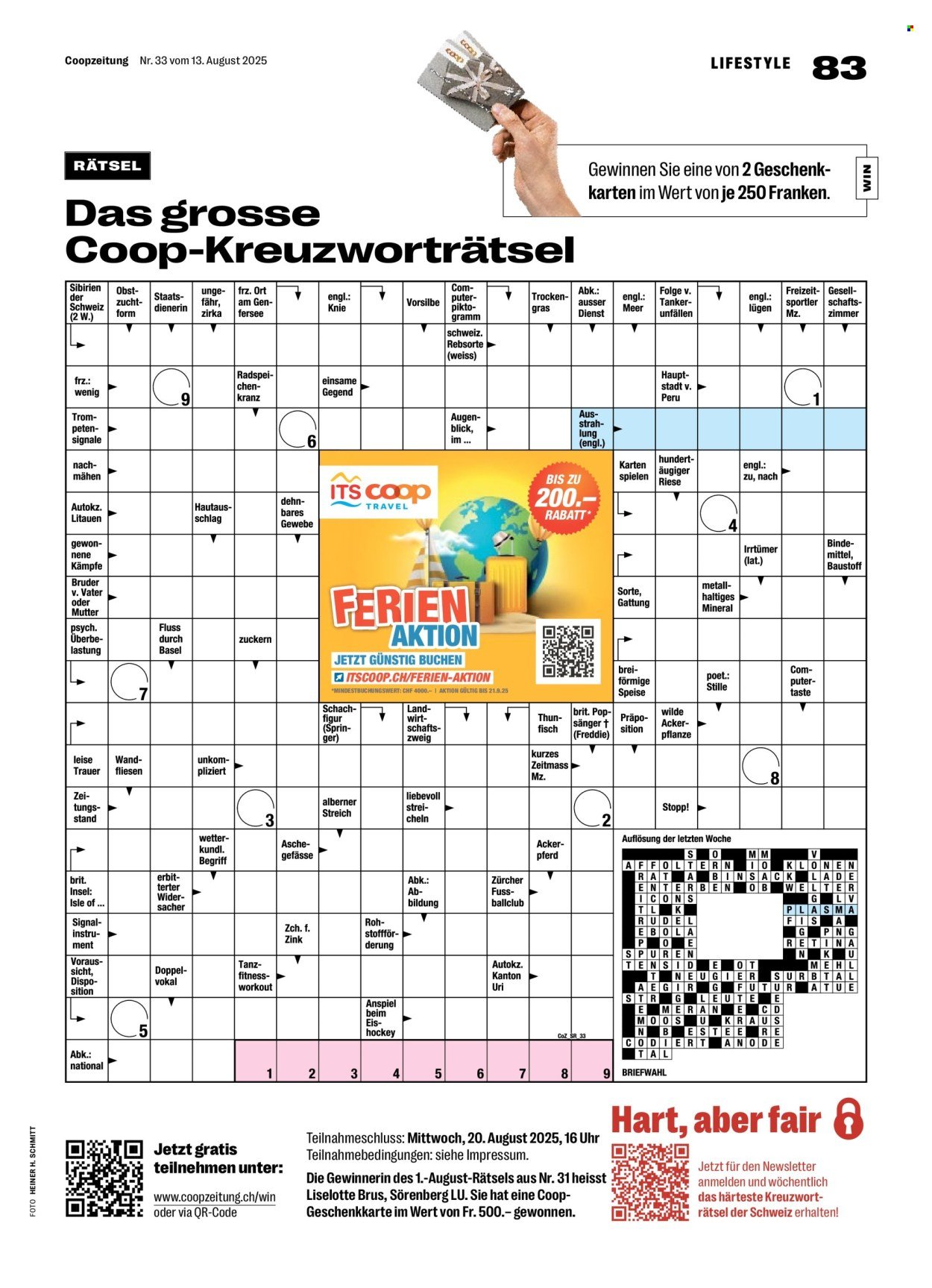 COOP Prospekt - COOPZEITUNG (2025-08-14 - 2025-08-20)