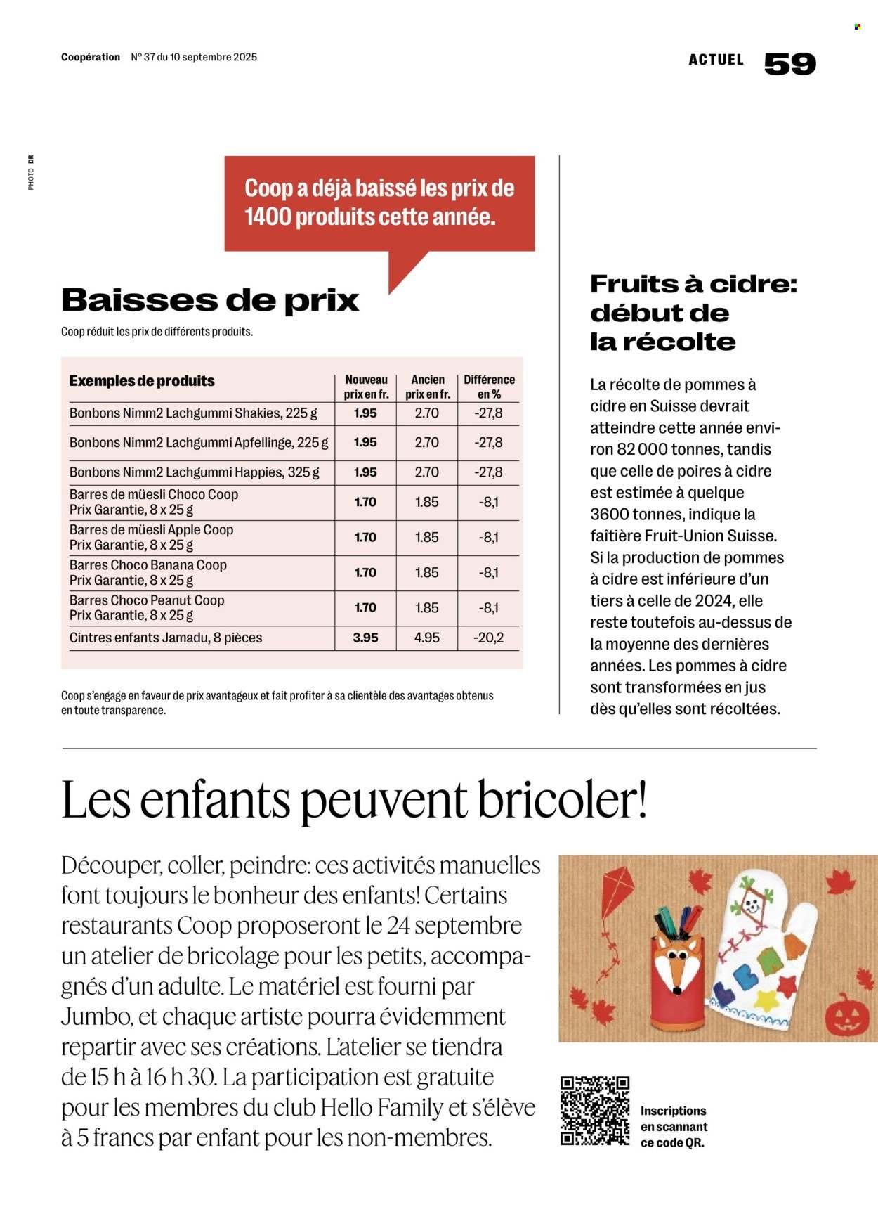 COOP Prospekt - COOPÉRATION (2025-09-11 - 2025-09-17)