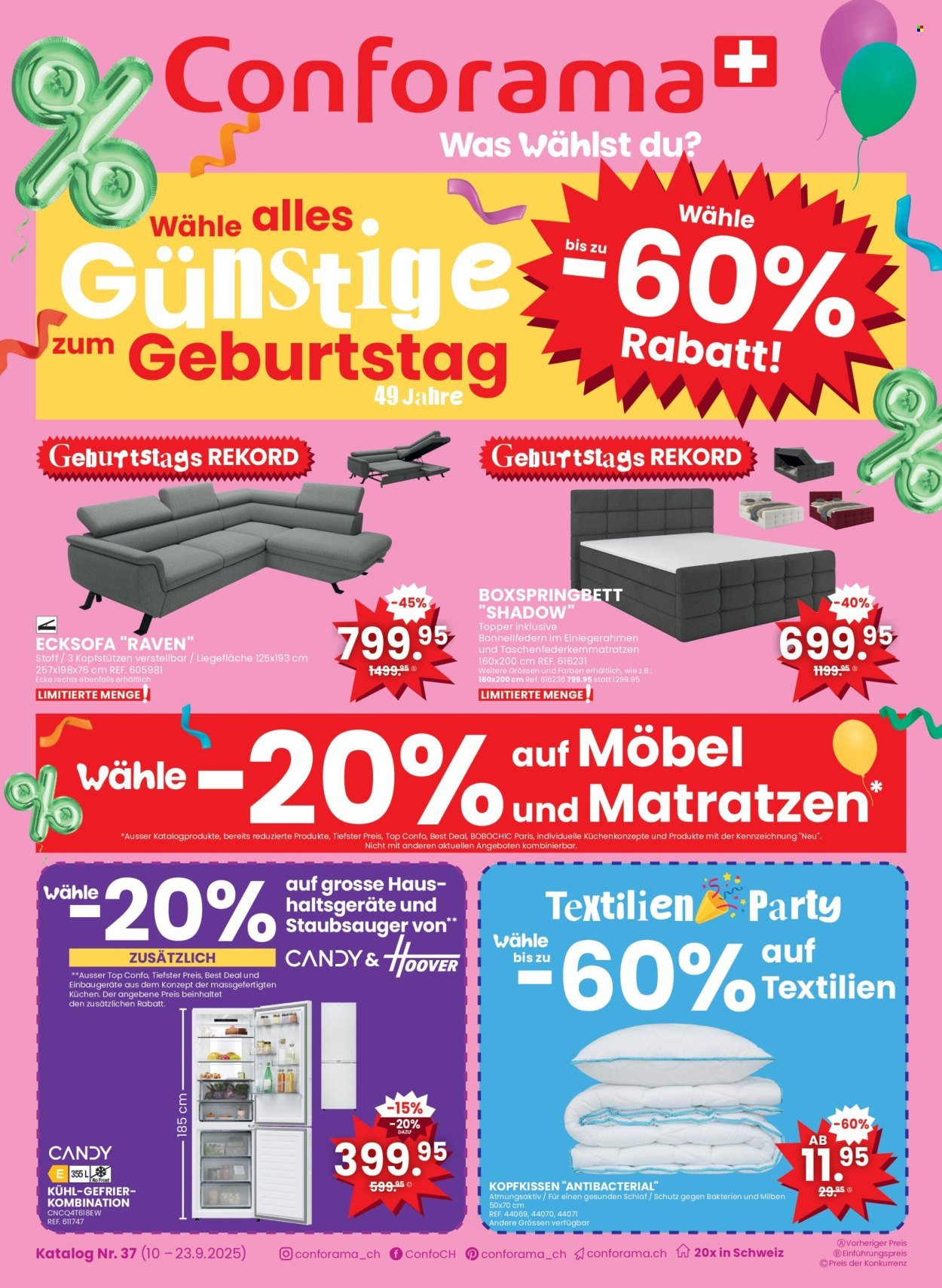 CONFORAMA Prospekt - Katalog Nr. 37 (2025-09-10 - 2025-09-23) | 1