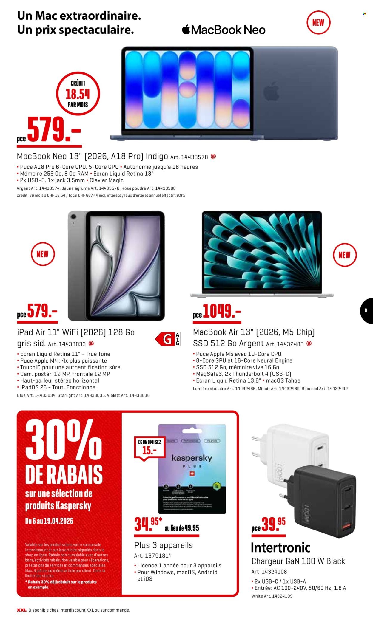 INTERDISCOUNT Prospekt - Vom 6.4.2026 (2026-04-06 - 2026-04-19) | 9