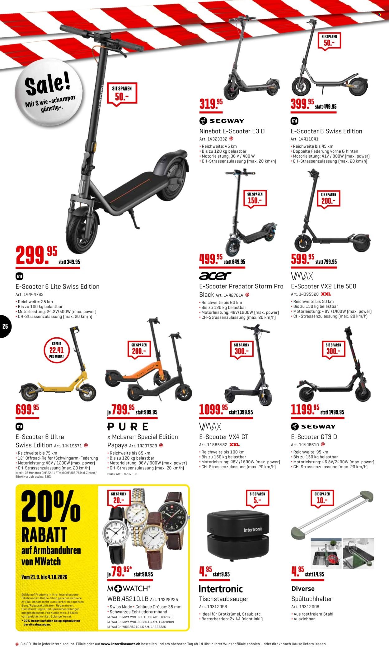 INTERDISCOUNT Prospekt - Vom 21.9.2026