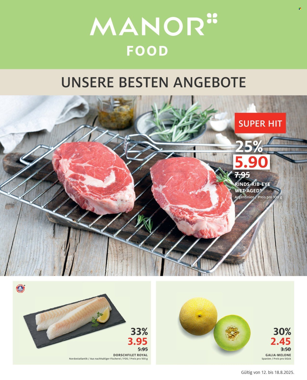 MANOR Prospekt - Der aktuelle Katalog (2025-08-12 - 2025-08-18) | 1