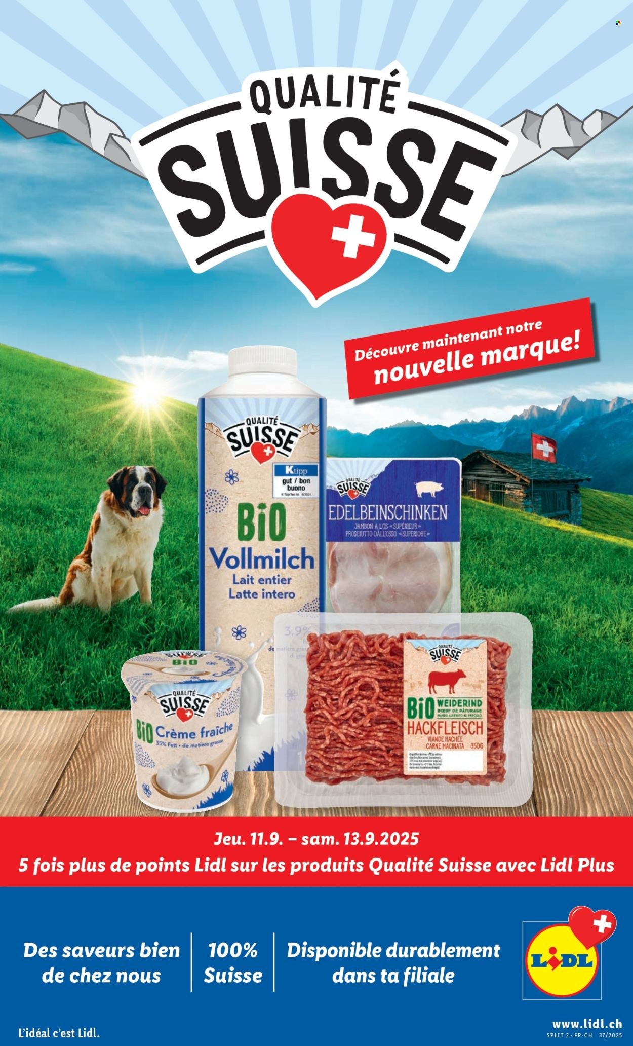 LIDL Prospekt - Qualité Suisse (2025-09-11 - 2025-09-17) | 1