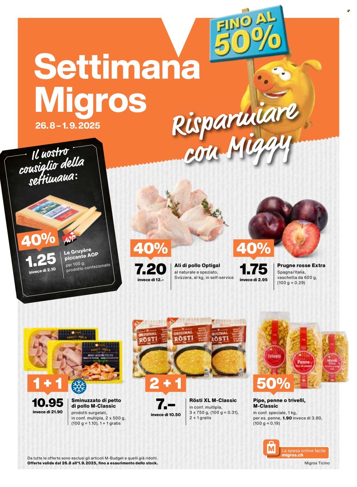 MIGROS Prospekt - Vom 26.8.2025 (2025-08-26 - 2025-09-01) | 1