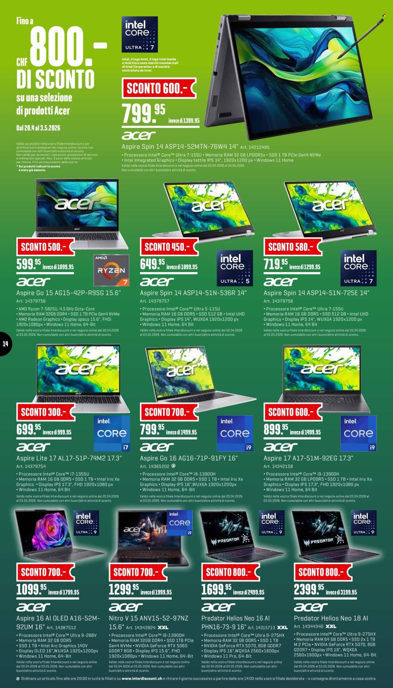 INTERDISCOUNT Prospekt - Vom 20.4.2026 (2026-04-20 - 2026-05-03)