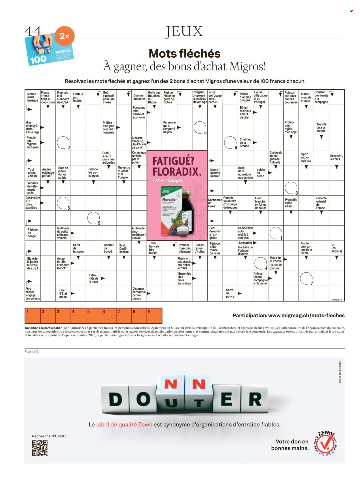 MIGROS Prospekt - Vom 20.1.2026 (2026-01-20 - 2026-01-26) | 44