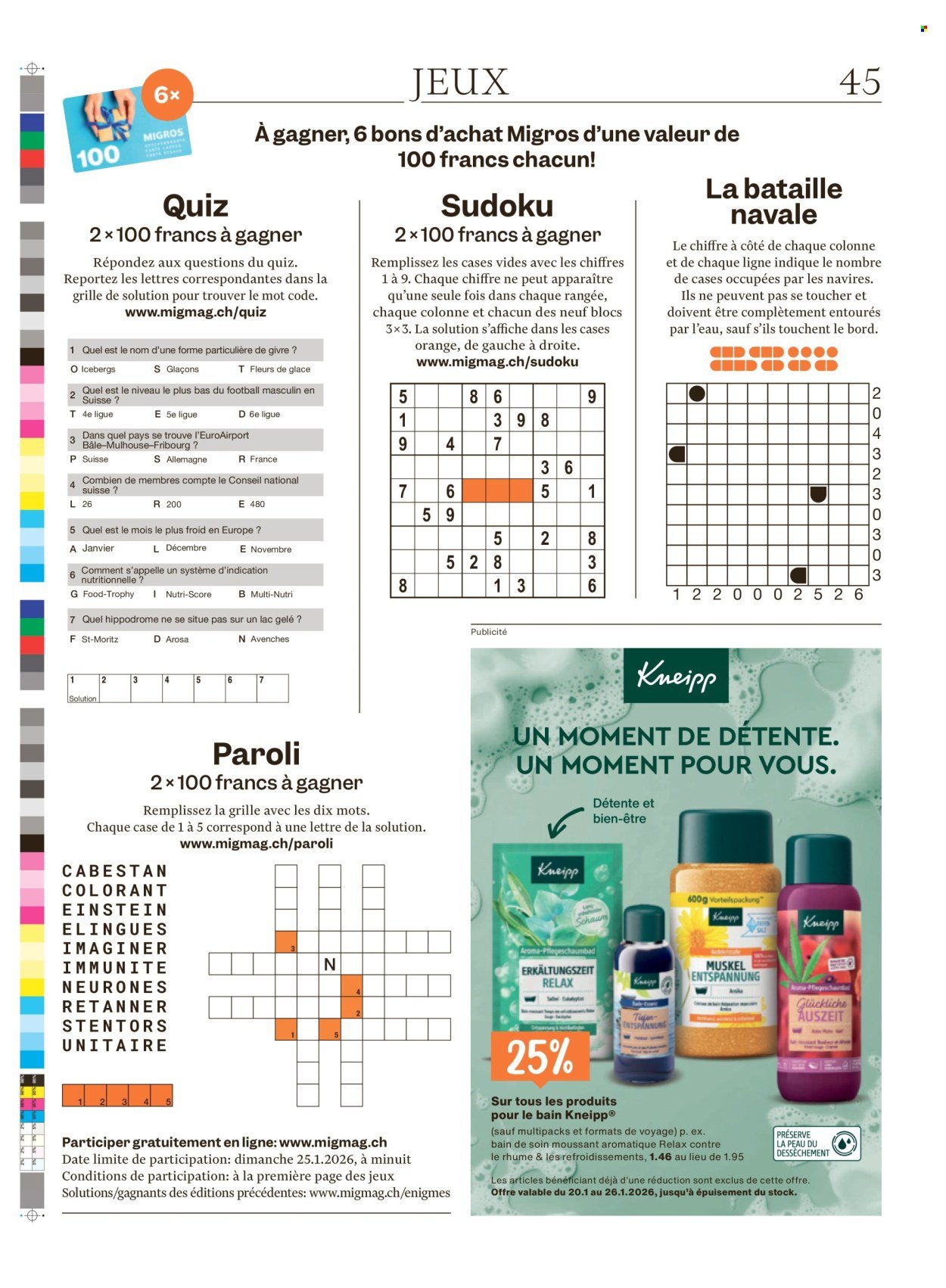 MIGROS Prospekt - Vom 20.1.2026 (2026-01-20 - 2026-01-26) | 45