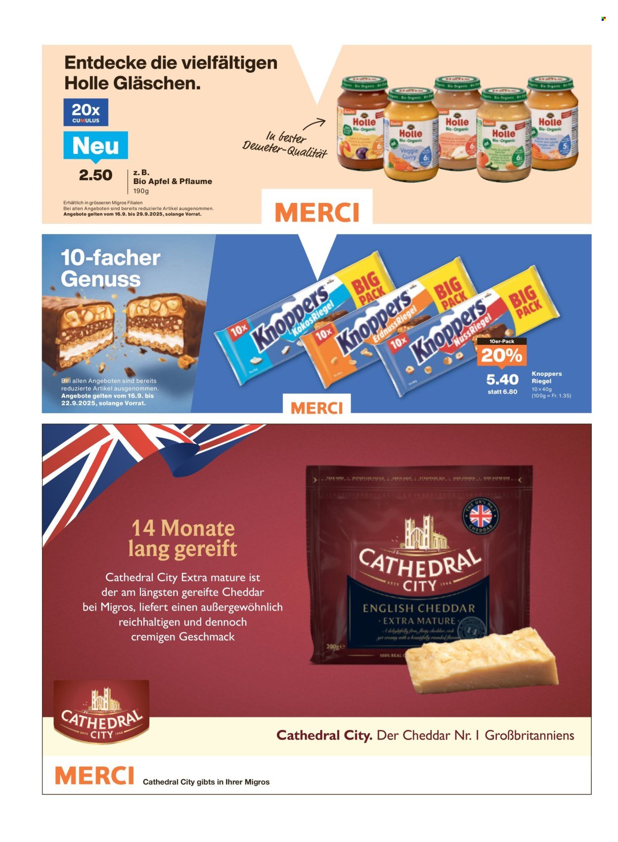MIGROS Prospekt - Vom 16.9.2025 (2025-09-16 - 2025-09-22)