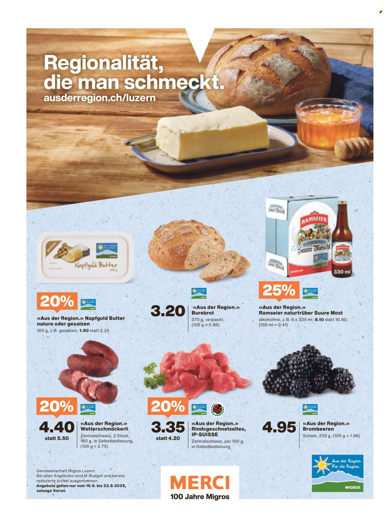 MIGROS Prospekt - Vom 16.9.2025 (2025-09-16 - 2025-09-22)
