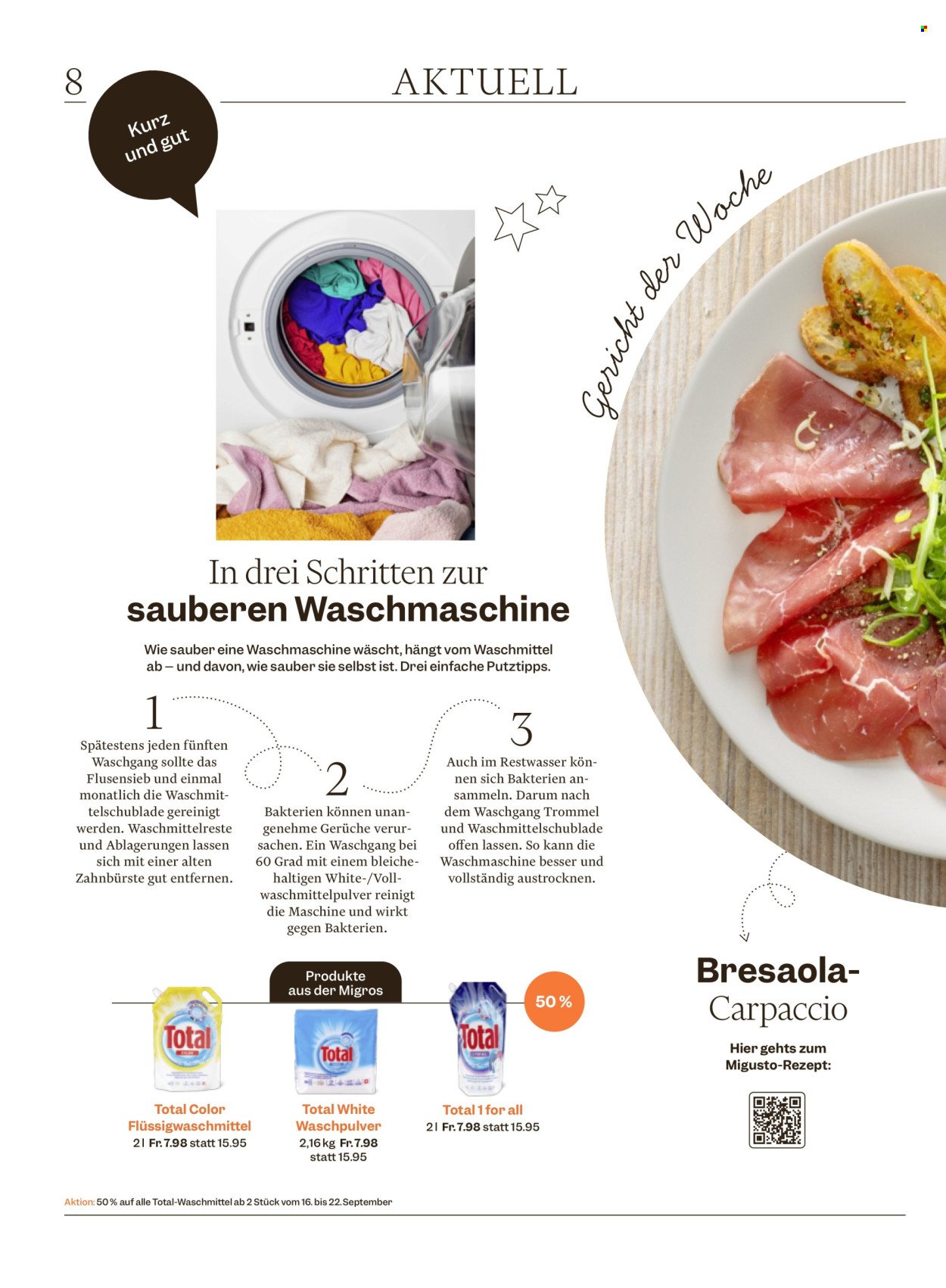 MIGROS Prospekt - Vom 16.9.2025 (2025-09-16 - 2025-09-22)