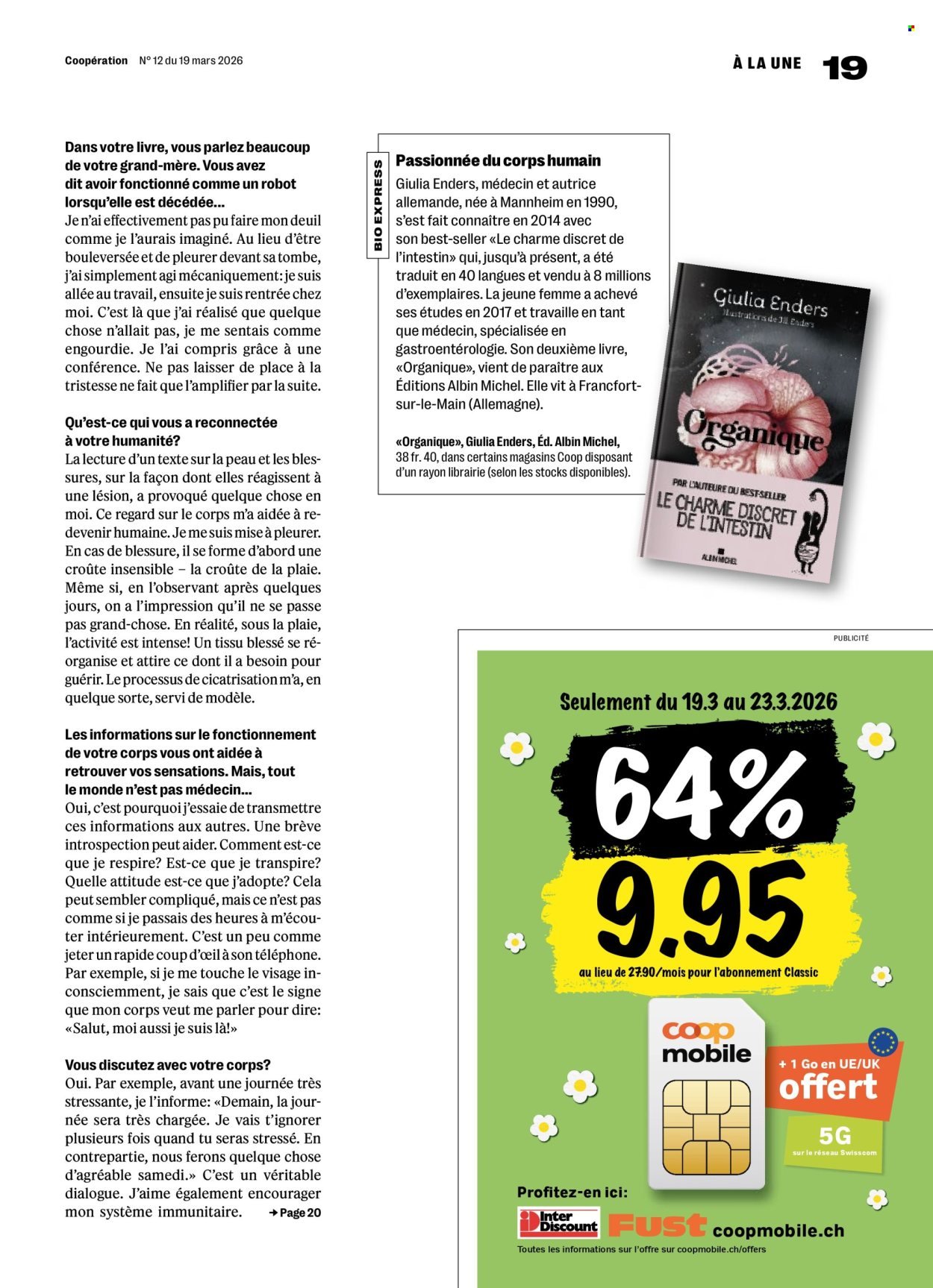 COOP Prospekt - COOPÉRATION (2026-03-19 - 2026-03-25)