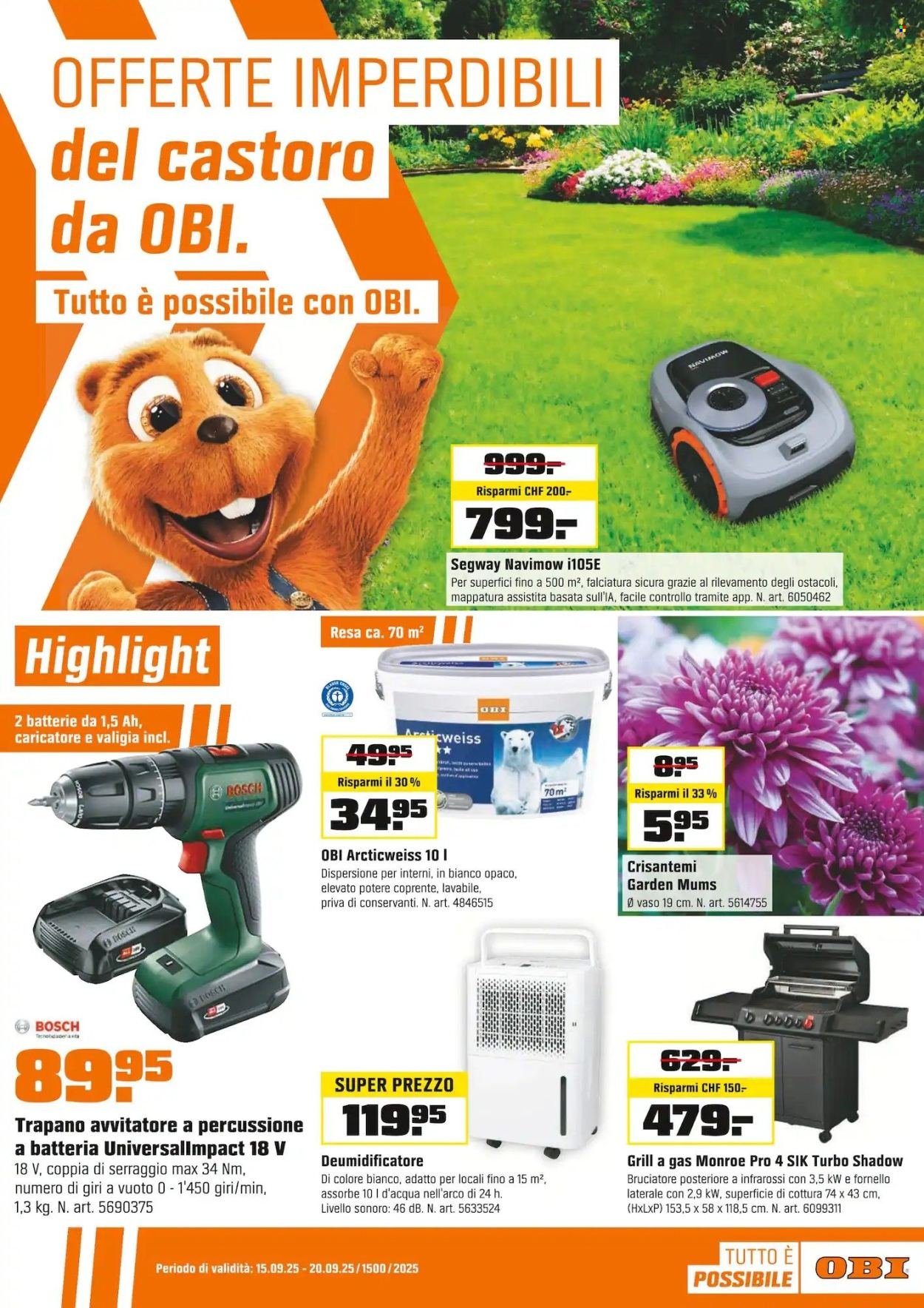OBI Prospekt - Vom 15.9.2025 (2025-09-15 - 2025-09-20) | 1