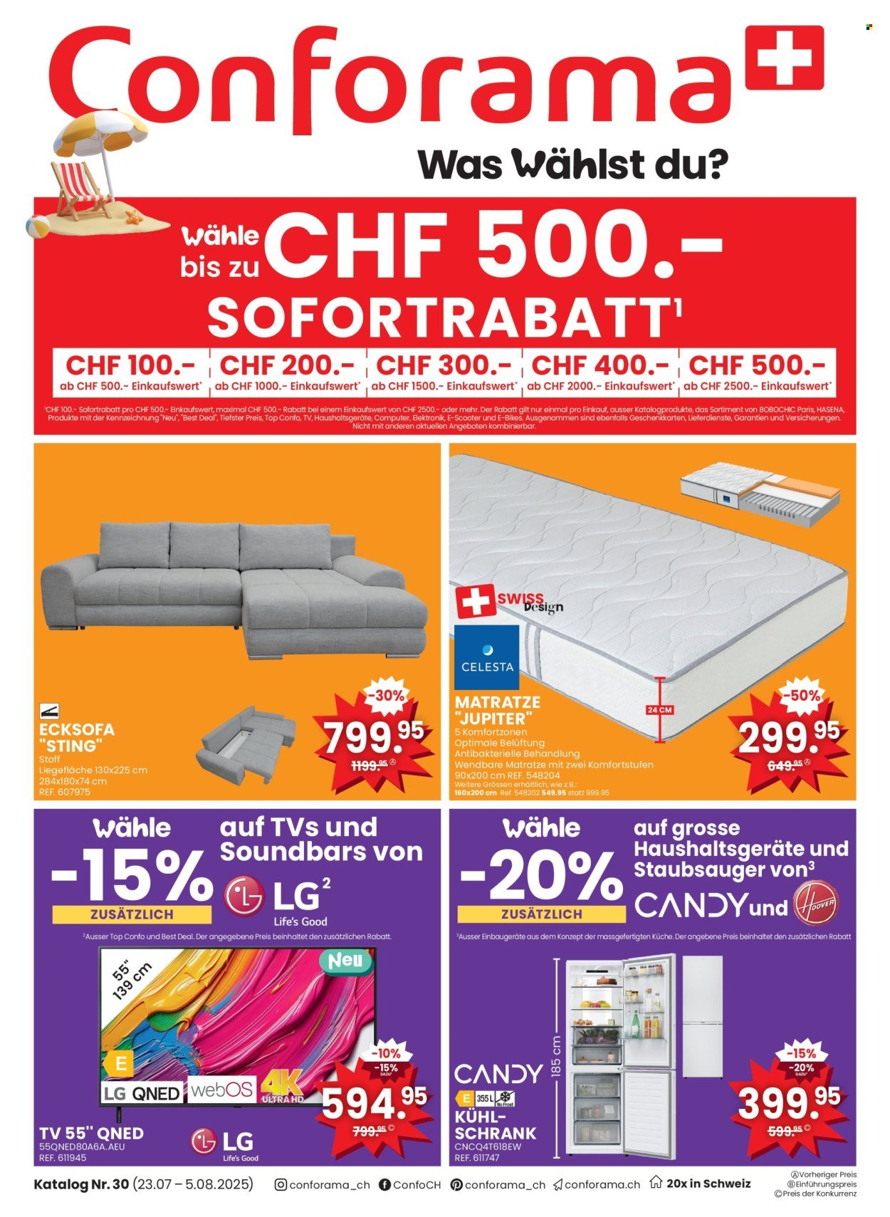 CONFORAMA Prospekt - Katalog Nr. 30 (2025-07-23 - 2025-08-05) | 1
