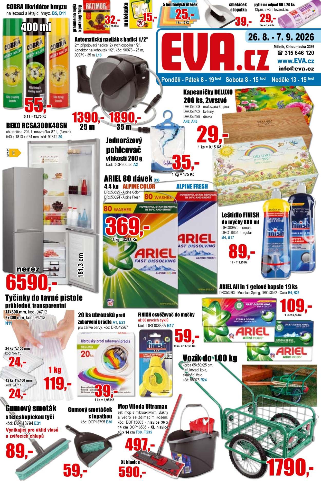 EVA SUPERMARKET leták - Od středy 26.8.2026