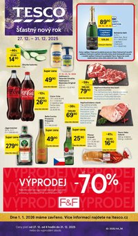 TESCO leták - Šťastný nový rok (2025-12-27 - 2025-12-31)