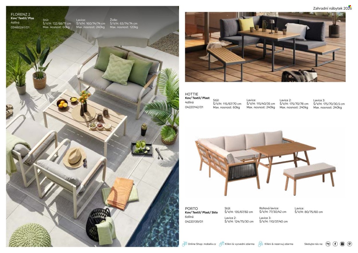 MÖBELIX leták - Zahradní nábytek (2026-03-01 - 2026-09-30)