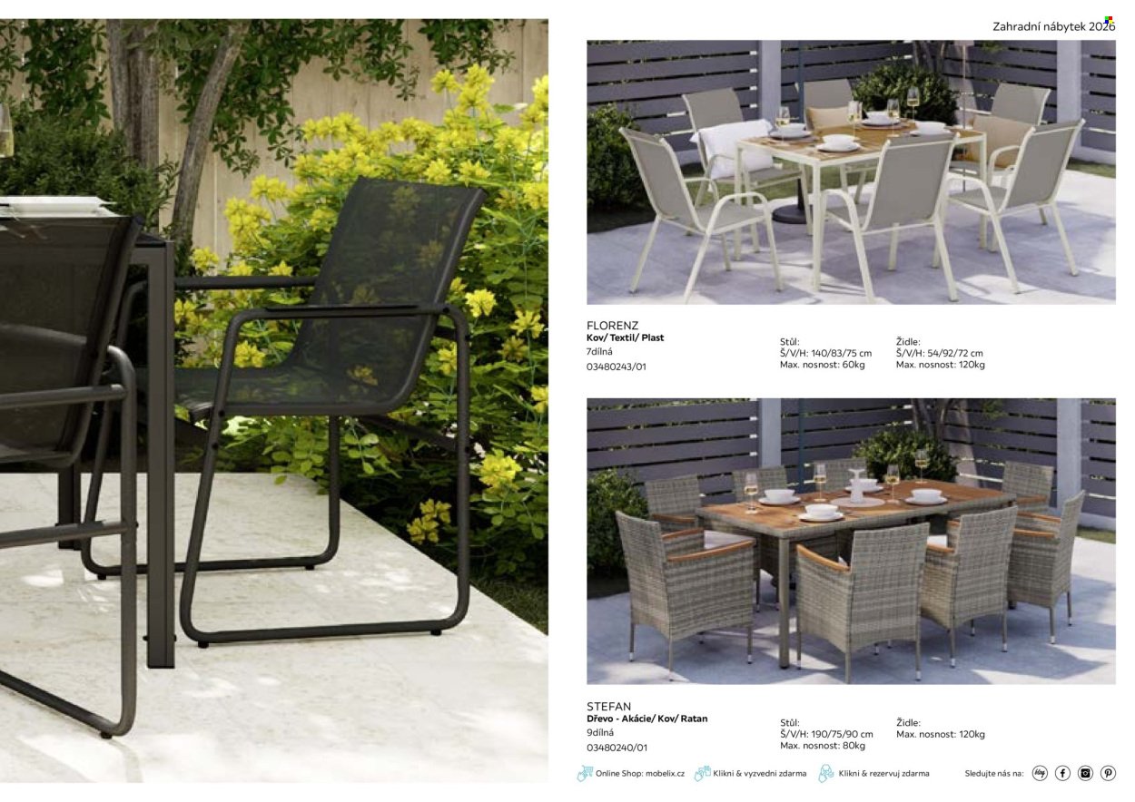 MÖBELIX leták - Zahradní nábytek (2026-03-01 - 2026-09-30)