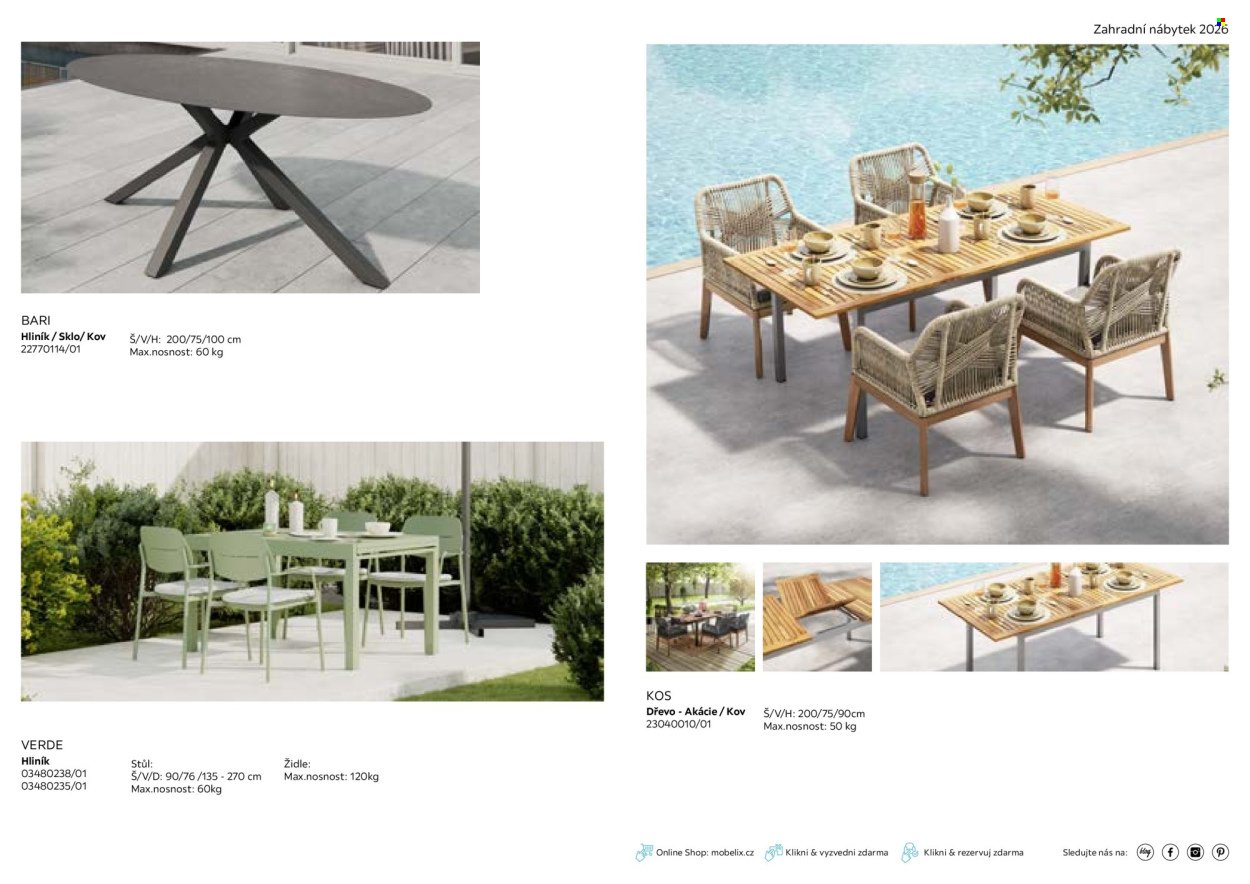 MÖBELIX leták - Zahradní nábytek (2026-03-01 - 2026-09-30)